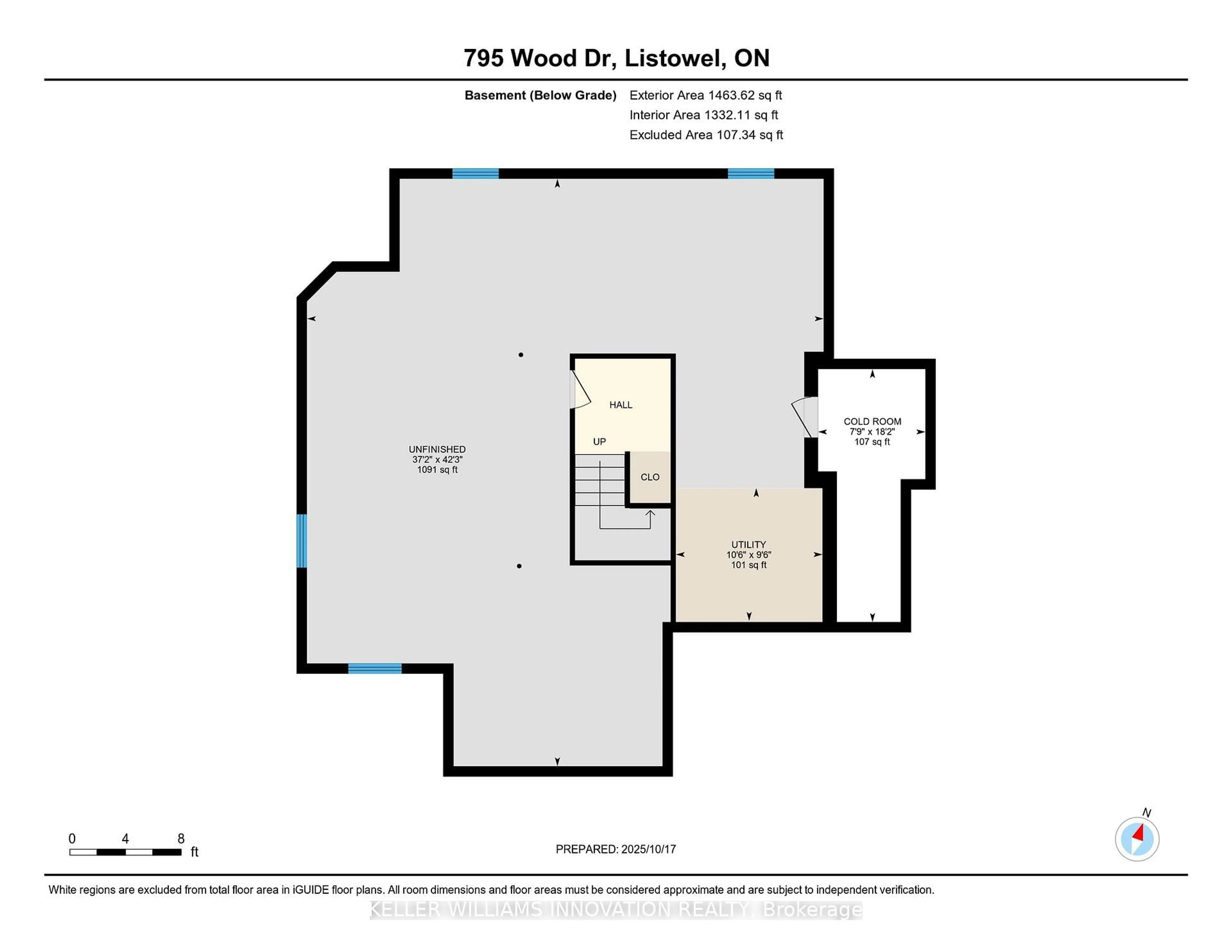 Floor plan for 795 Wood Dr, North Perth Ontario N4W 0C4