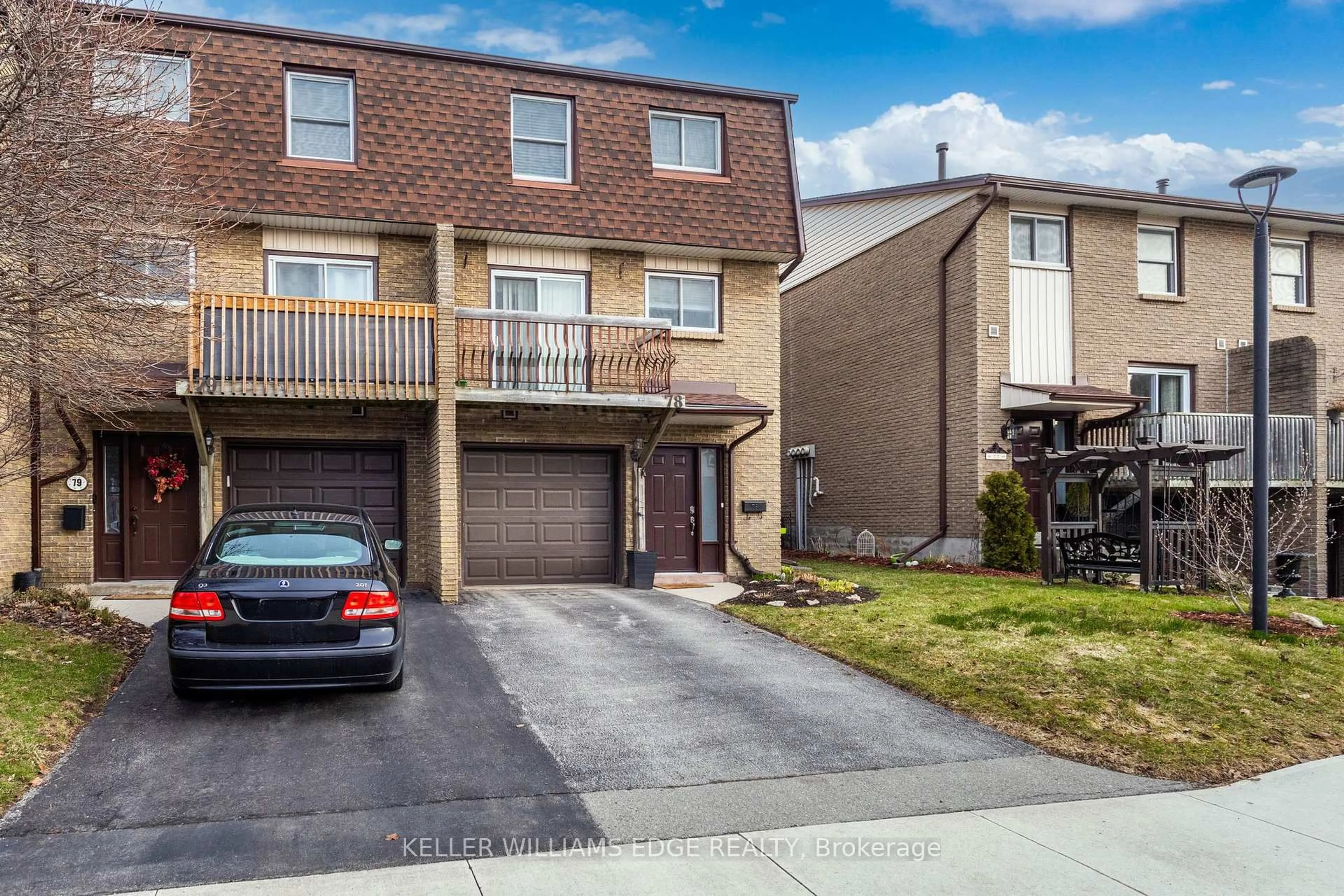 A pic from outside/outdoor area/front of a property/back of a property/a pic from drone, street for 1115 Paramount Dr #78, Hamilton Ontario L8J 1P6