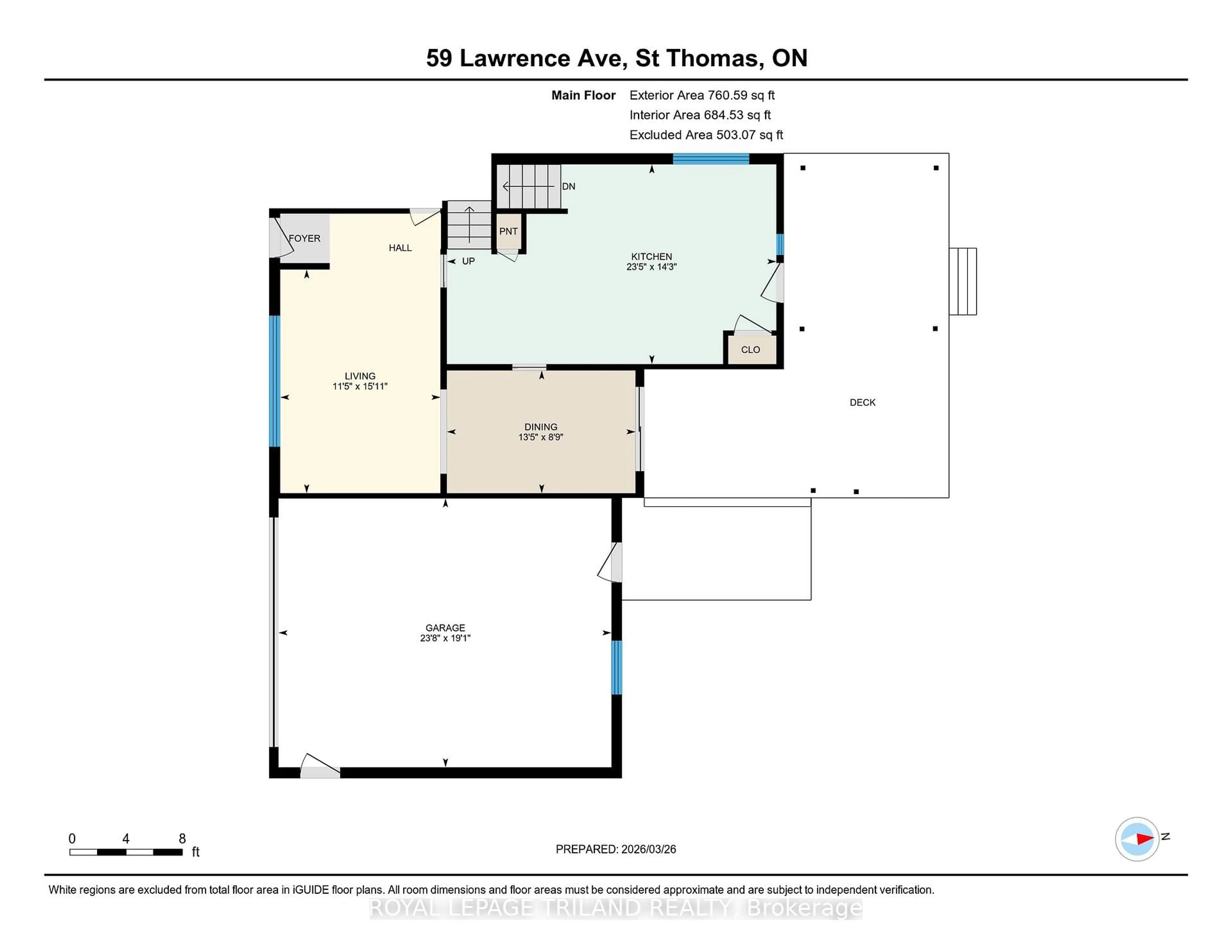 Floor plan for 59 Lawrence Ave, St. Thomas Ontario N5R 4Y7