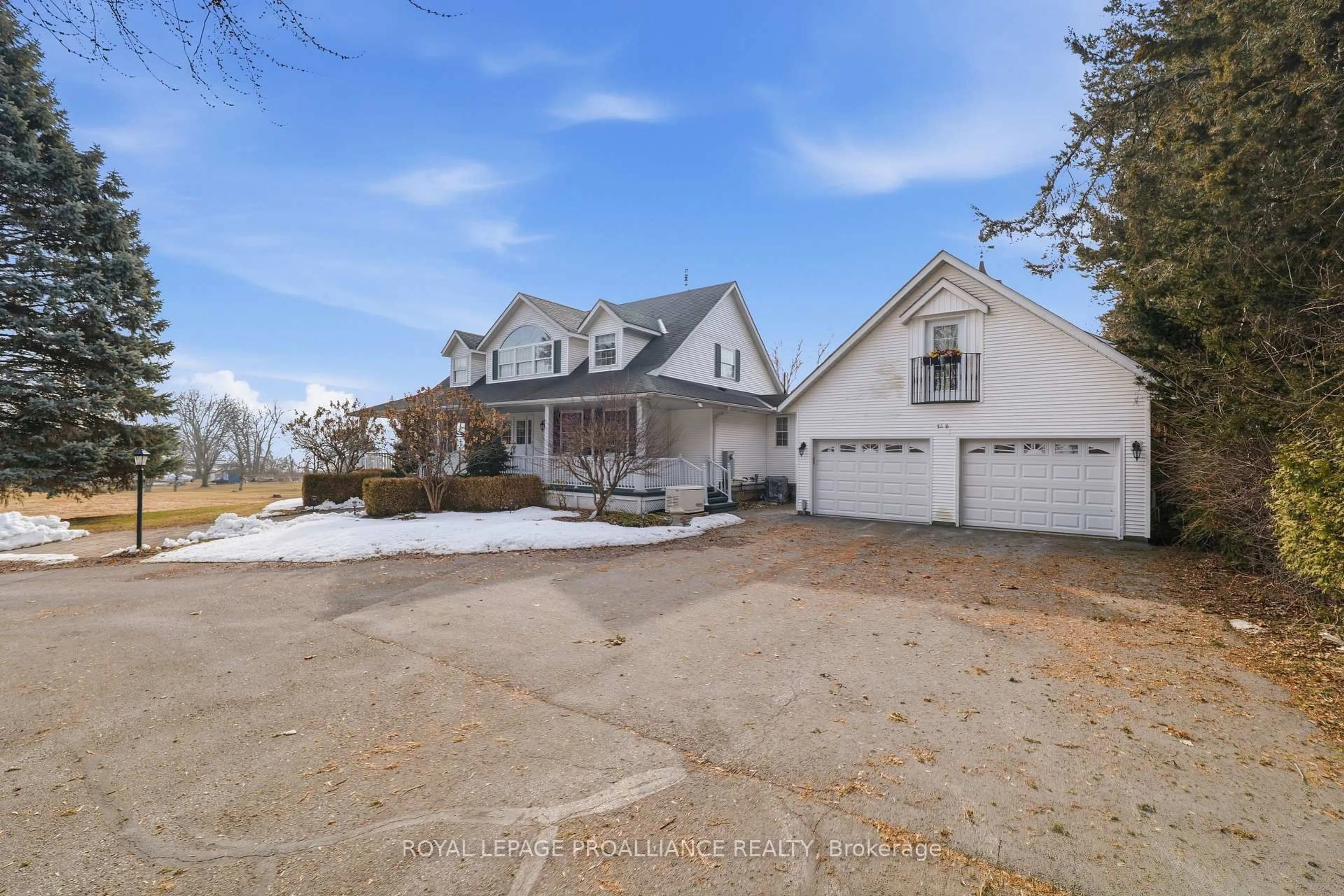 A pic from outside/outdoor area/front of a property/back of a property/a pic from drone, street for 630 Old Highway 2, Quinte West Ontario K8V 5P5