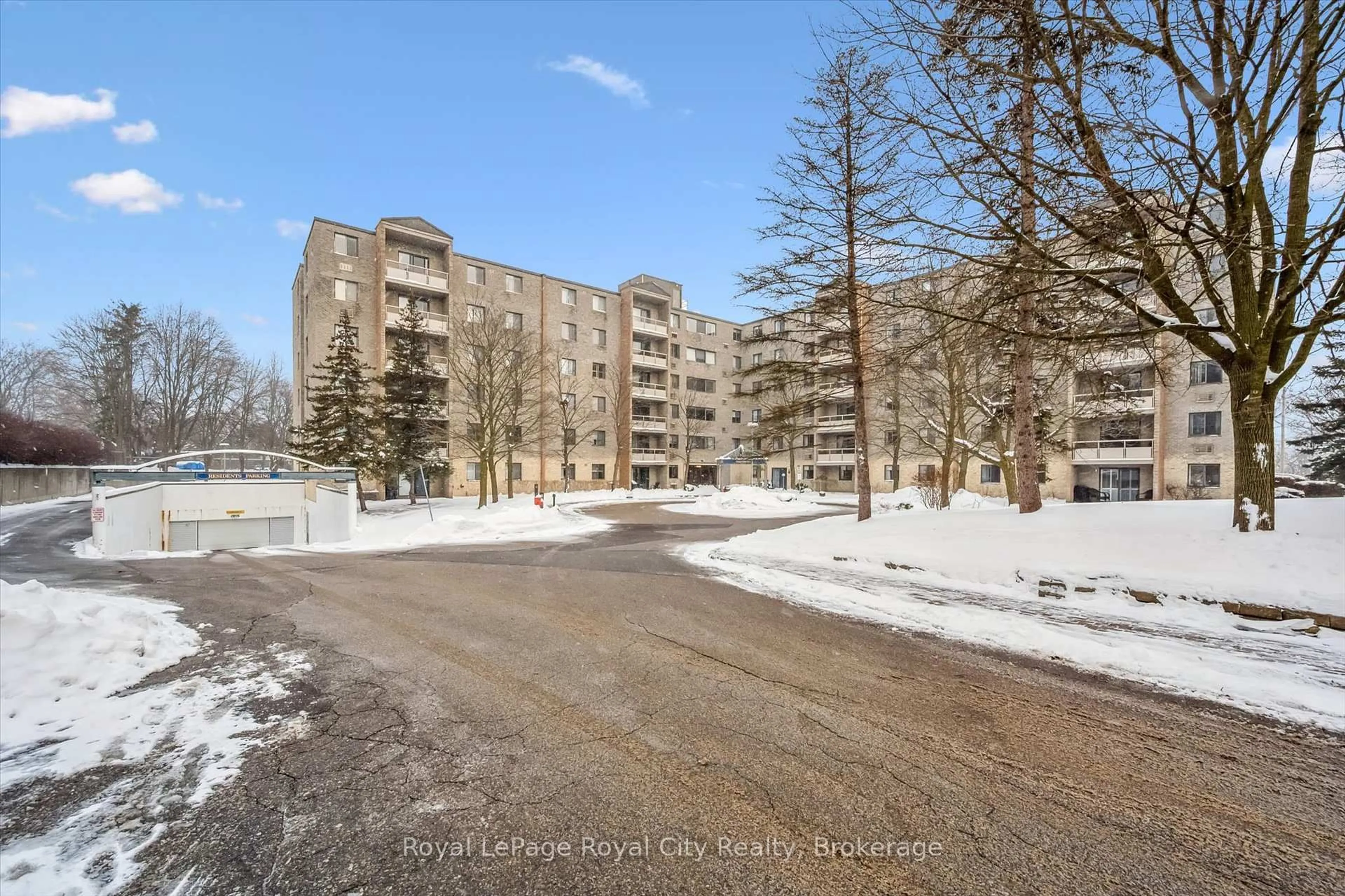 A pic from outside/outdoor area/front of a property/back of a property/a pic from drone, street for 93 Westwood Rd #607, Guelph Ontario N1H 7J7