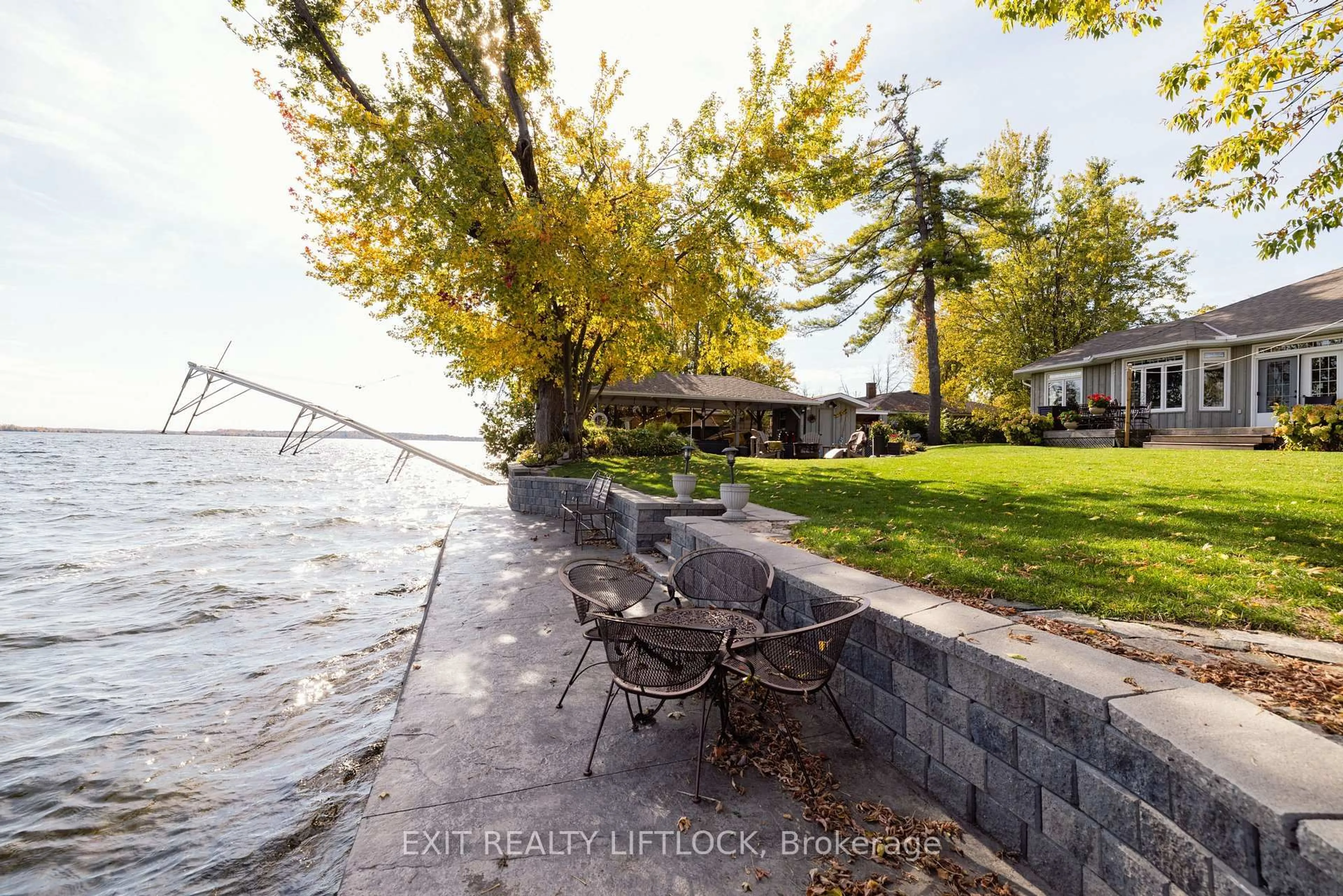 Patio, water/lake/river/ocean view for 129 Stinson's Bay Rd, Kawartha Lakes Ontario K0M 1N0
