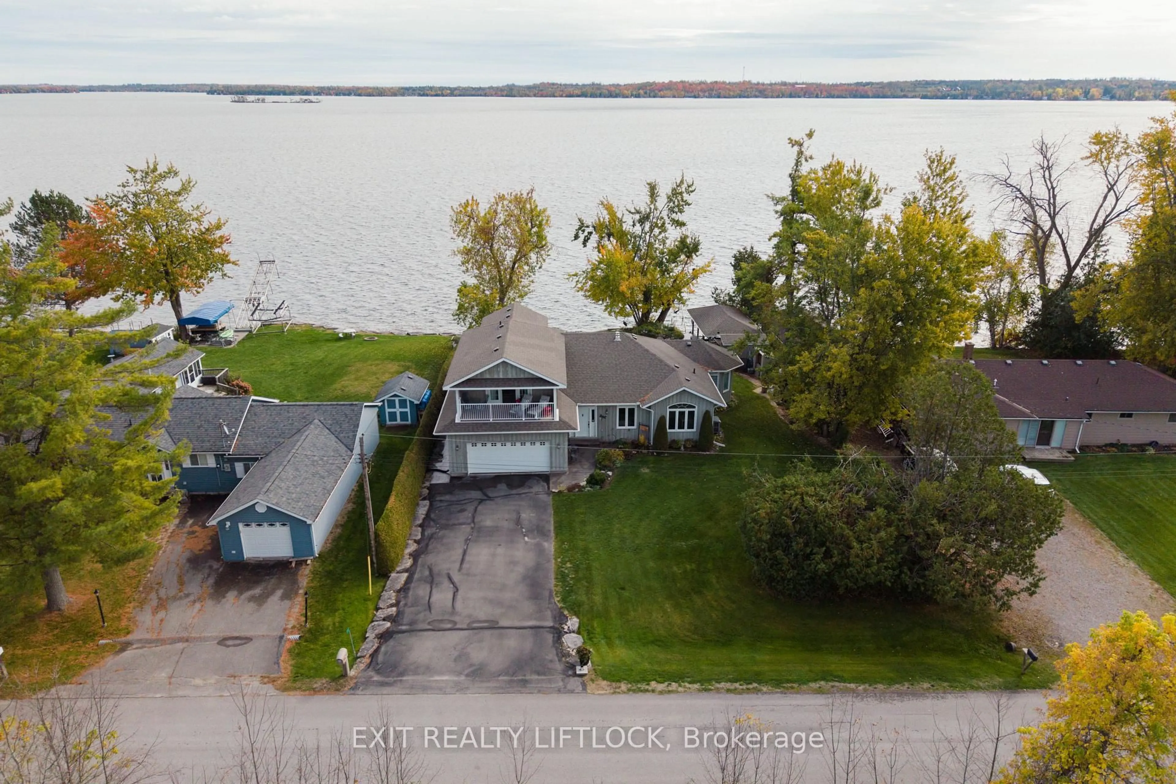 A pic from outside/outdoor area/front of a property/back of a property/a pic from drone, water/lake/river/ocean view for 129 Stinson's Bay Rd, Kawartha Lakes Ontario K0M 1N0