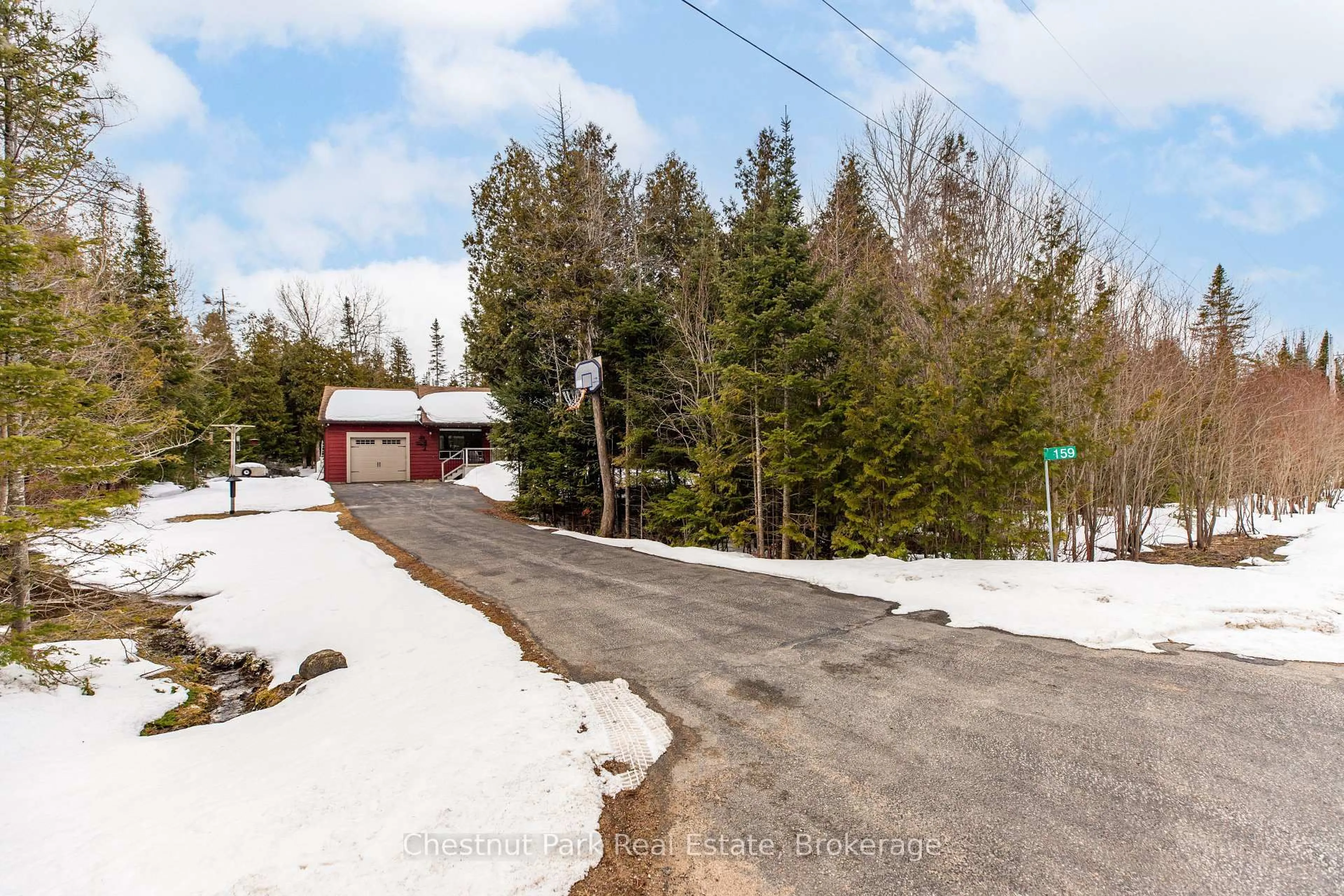 A pic from outside/outdoor area/front of a property/back of a property/a pic from drone, unknown for 159 Burma Rd, Northern Bruce Peninsula Ontario N0H 1W0