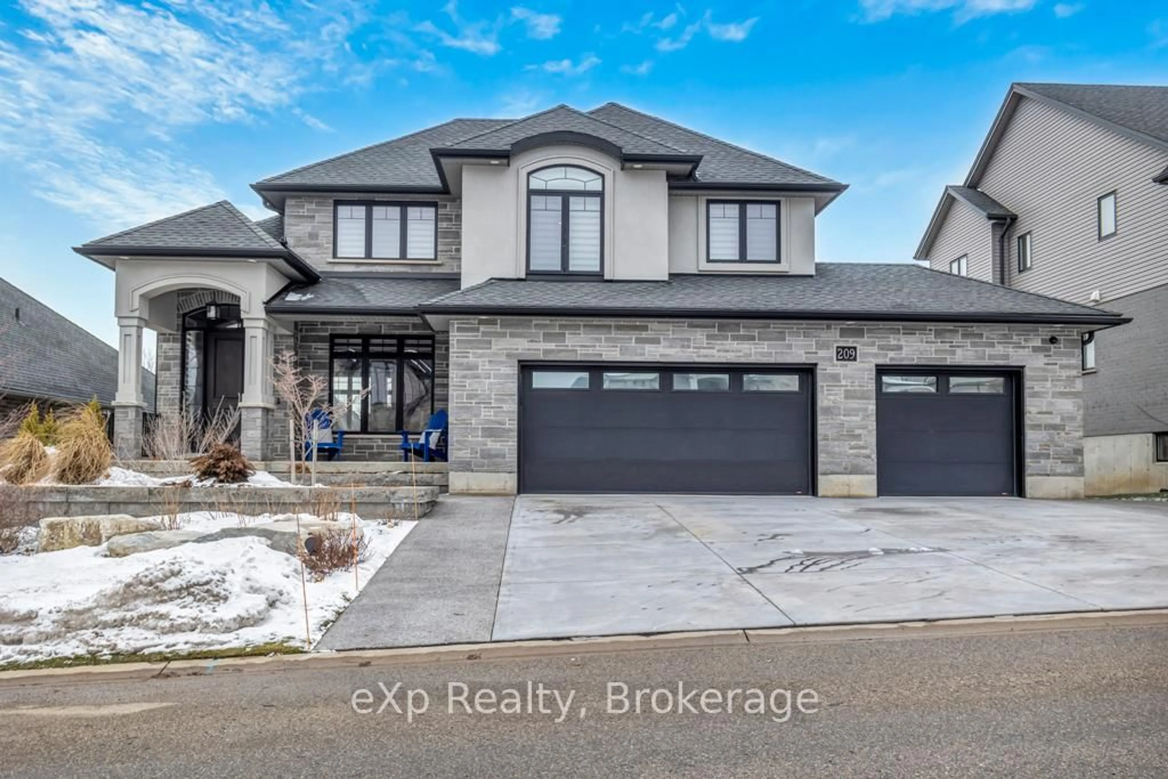 Home with brick exterior material, street for 209 Boot Hill Rd, Woodstock Ontario N4S 0B8