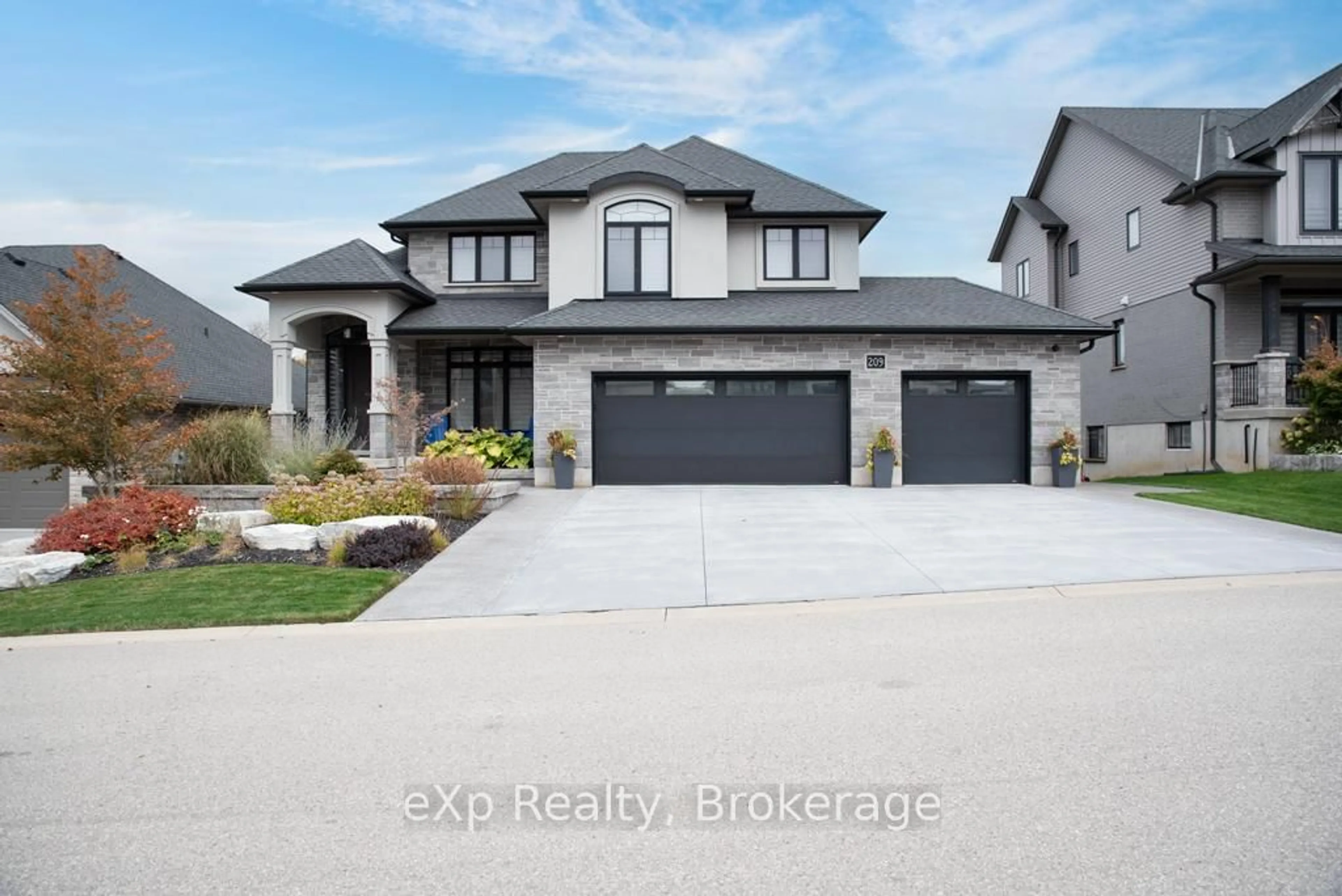 Home with brick exterior material, street for 209 Boot Hill Rd, Woodstock Ontario N4S 0B8