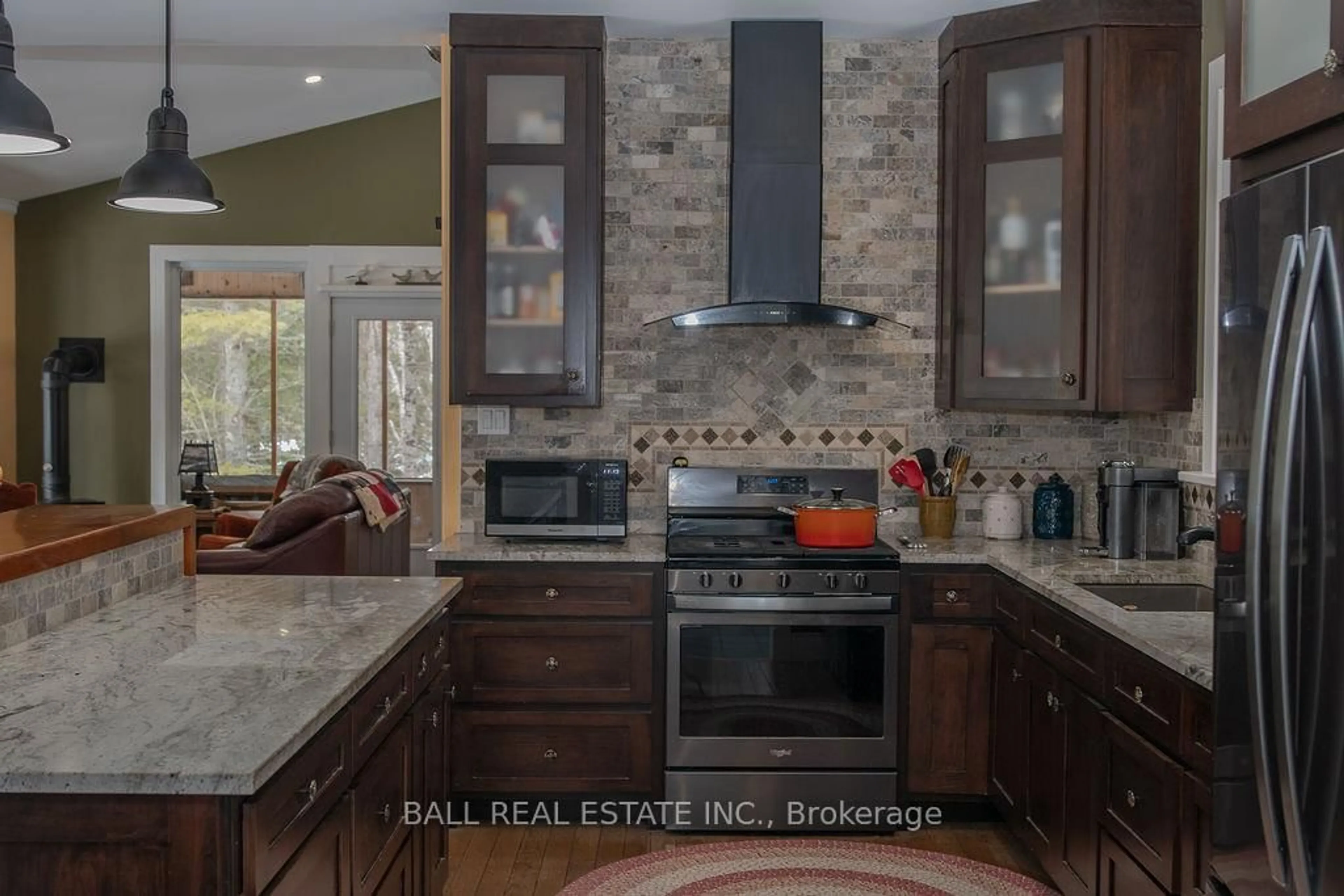 Contemporary kitchen, ceramic/tile floor for 1956 Smith Rd, Ardoch Ontario K0H 1C0
