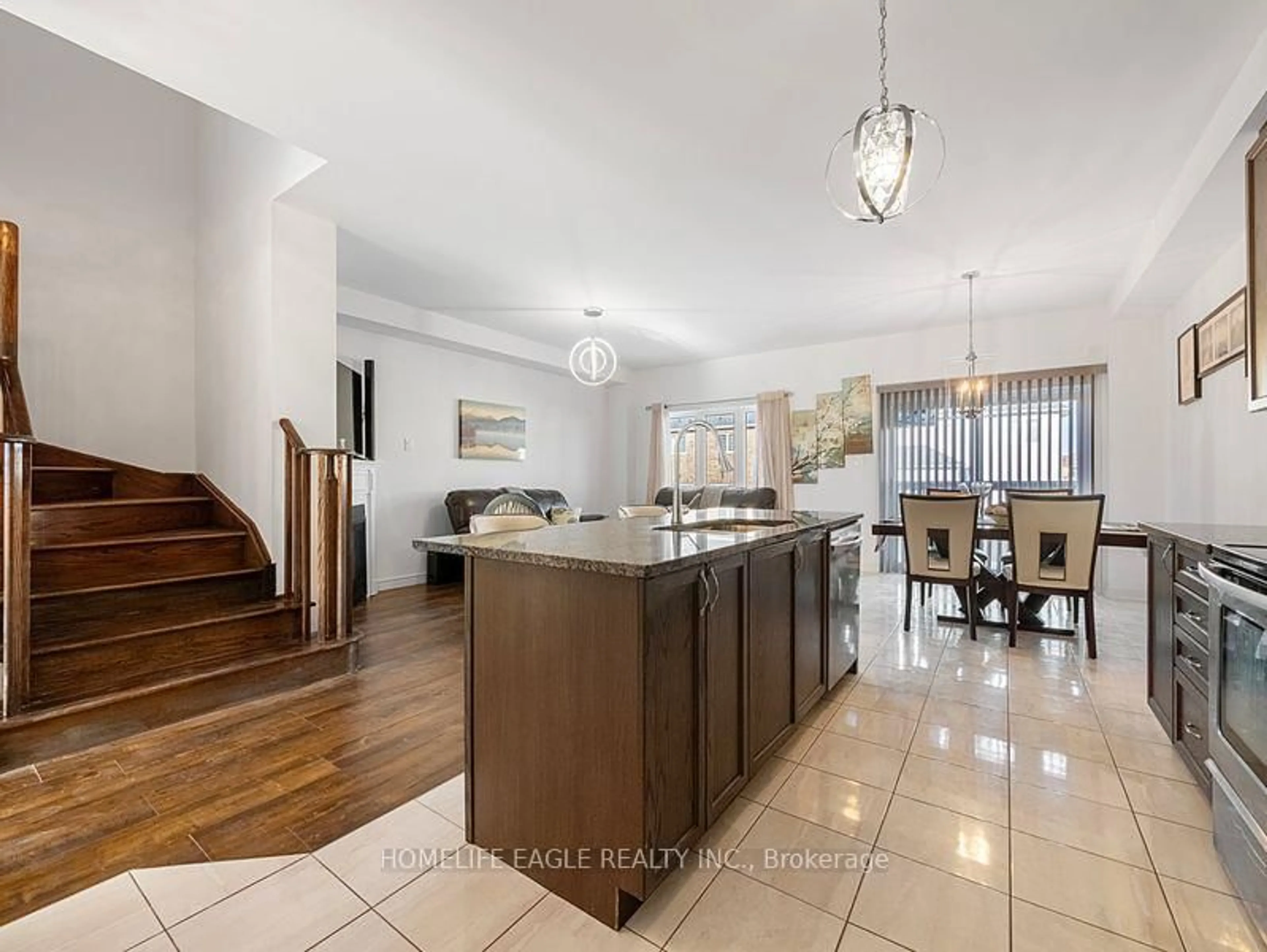 Open concept kitchen, ceramic/tile floor for 161 Clark St, Shelburne Ontario L0N 1S3