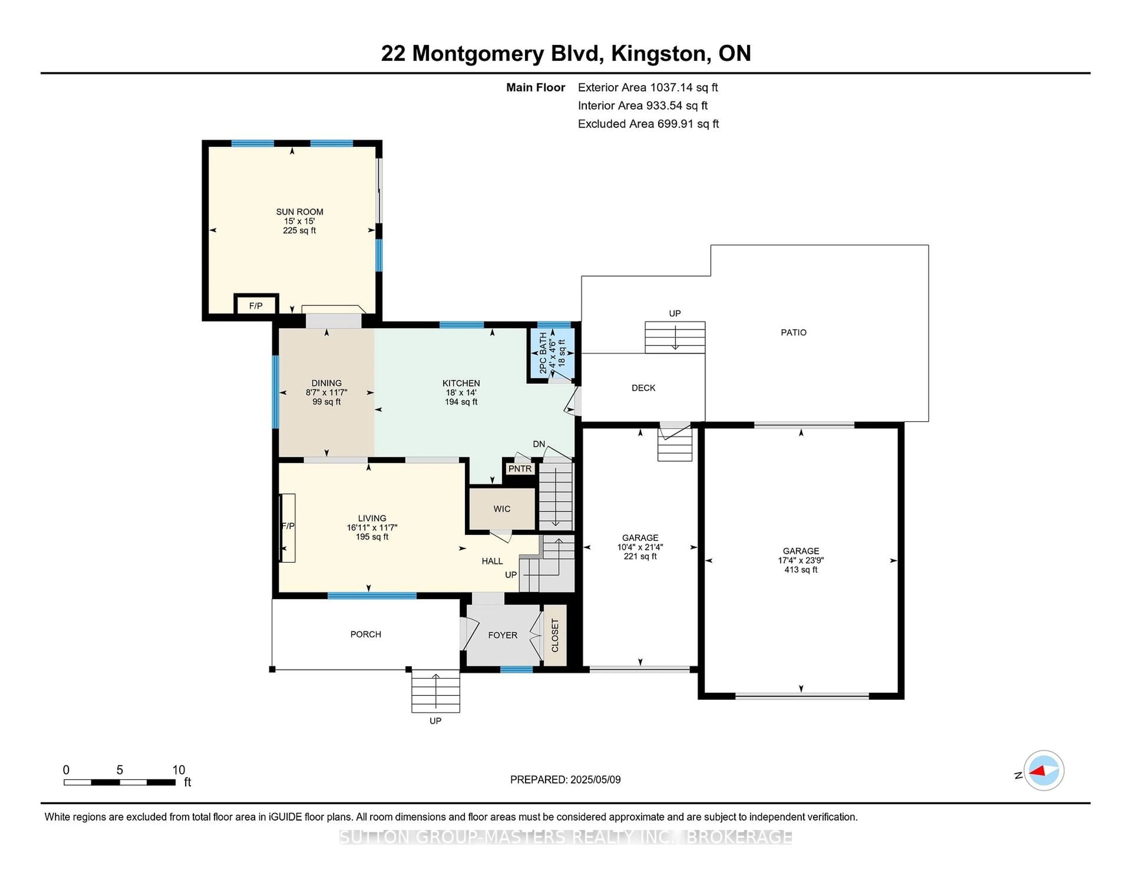Floor plan for 22 Montgomery Blvd, Kingston Ontario K7M 3N6