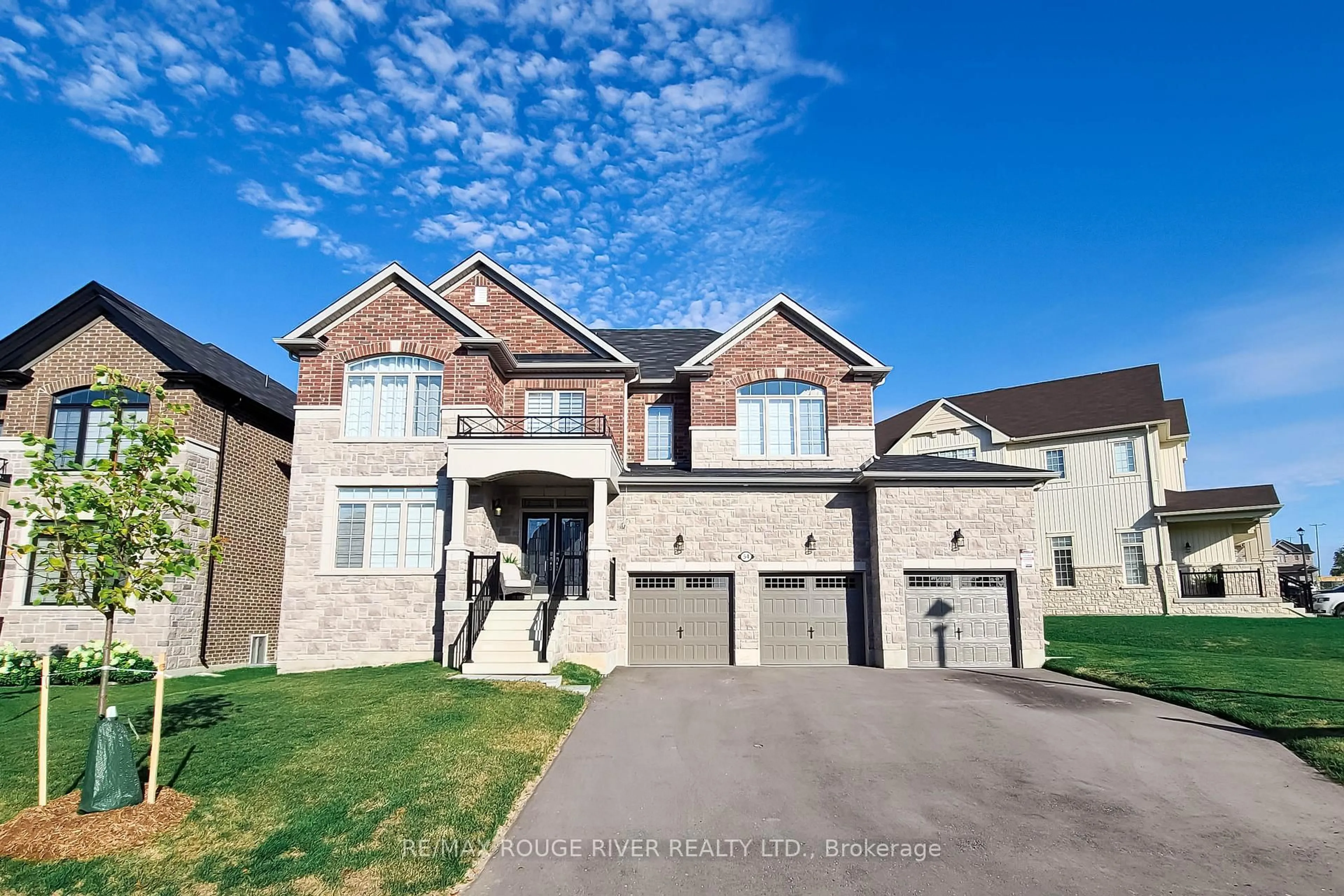 Home with brick exterior material, street for 54 Highlands Blvd, Cavan Monaghan Ontario L0A 1G0
