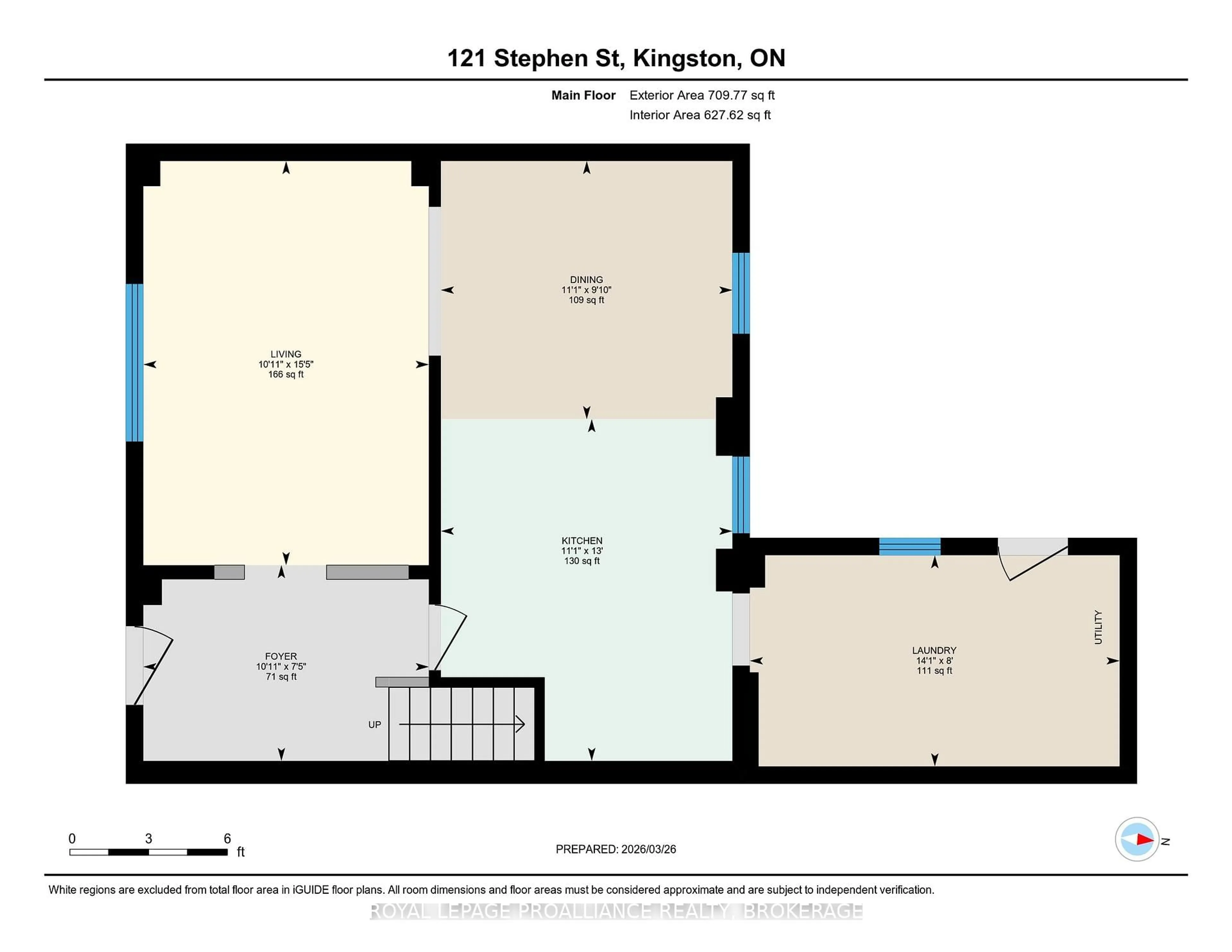 Floor plan for 121 Stephen St, Kingston Ontario K7K 2C6