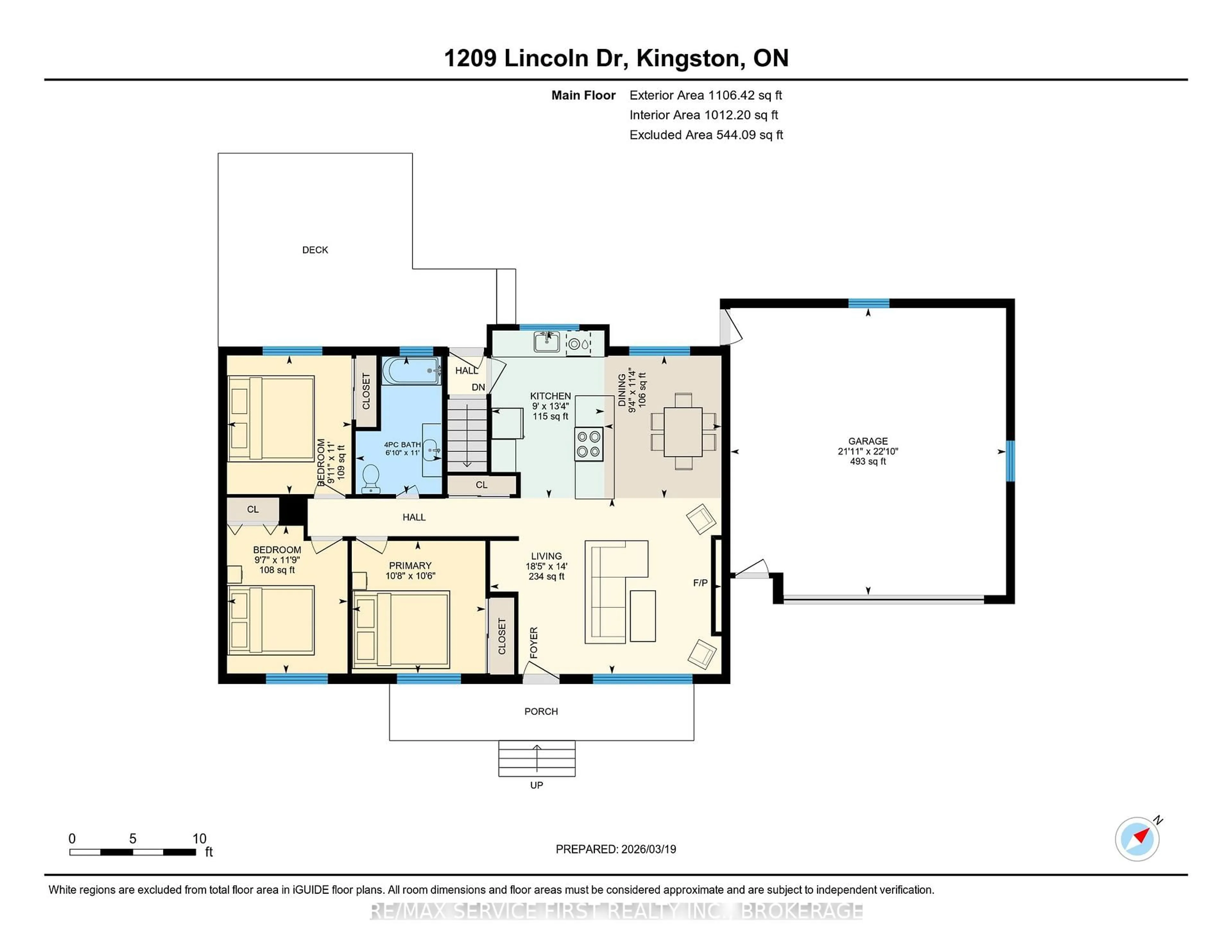 Floor plan for 1209 Lincoln Dr, Kingston Ontario K7M 4Z9
