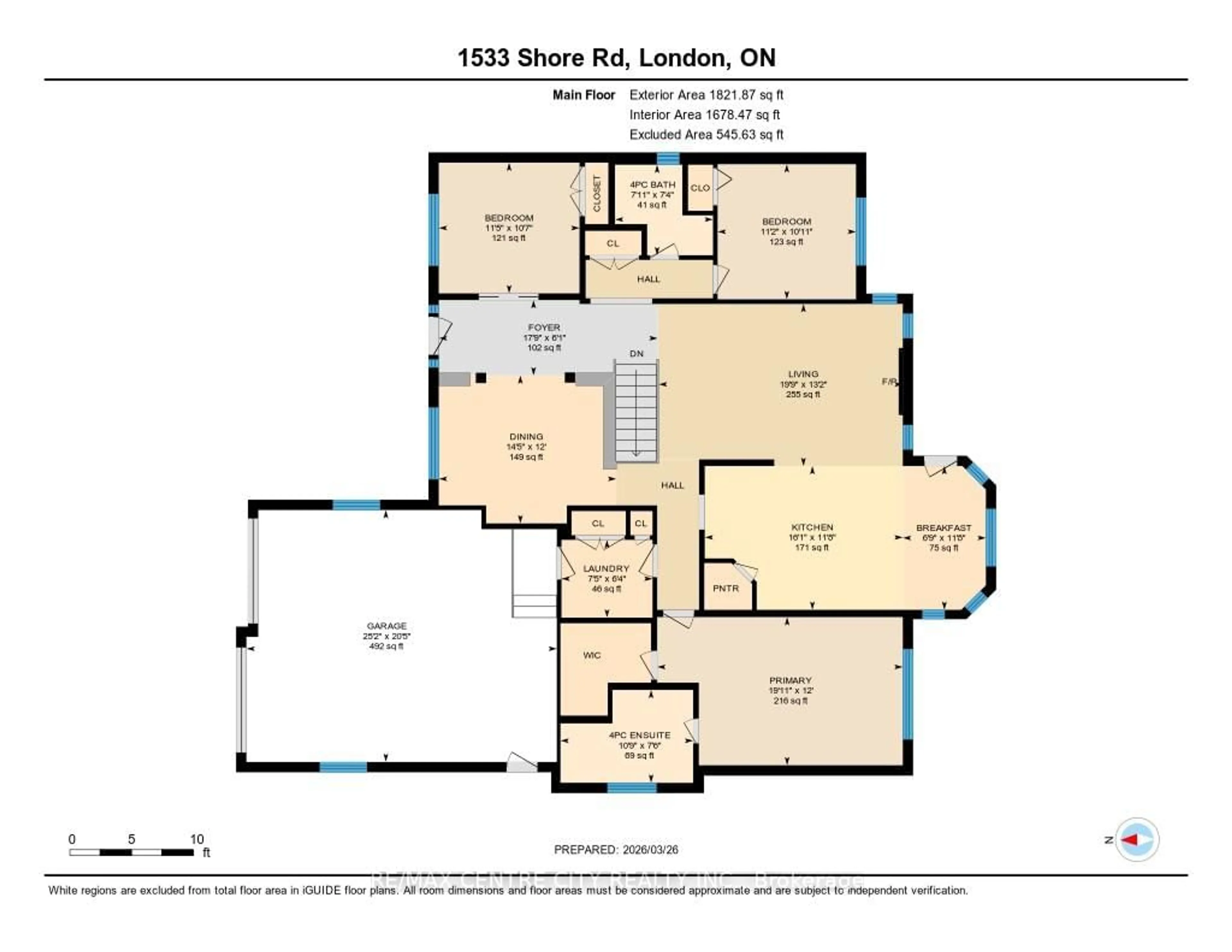 Floor plan for 1533 Shore Rd, London South Ontario N6K 4Z5