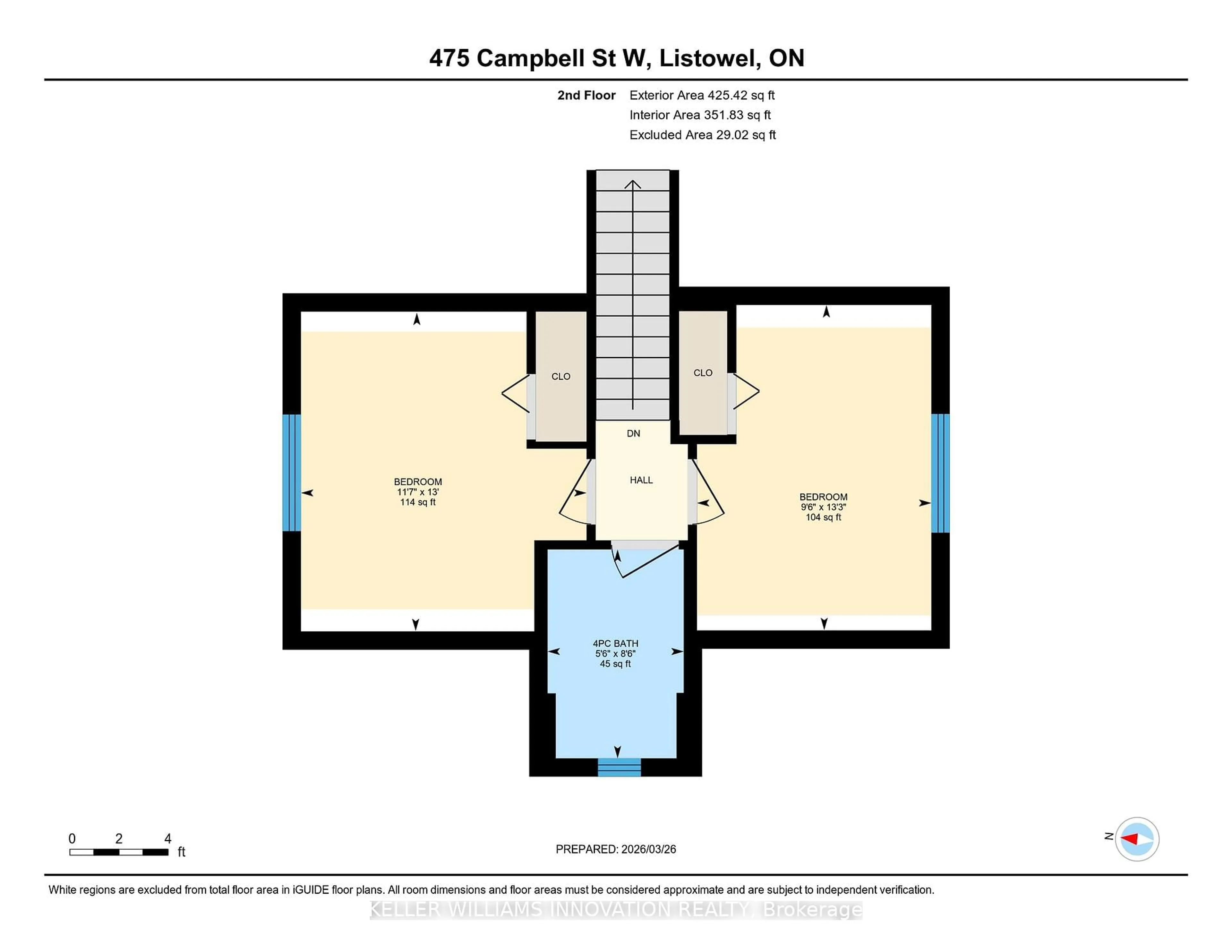Floor plan for 475 Campbell St, North Perth Ontario N4W 1J2