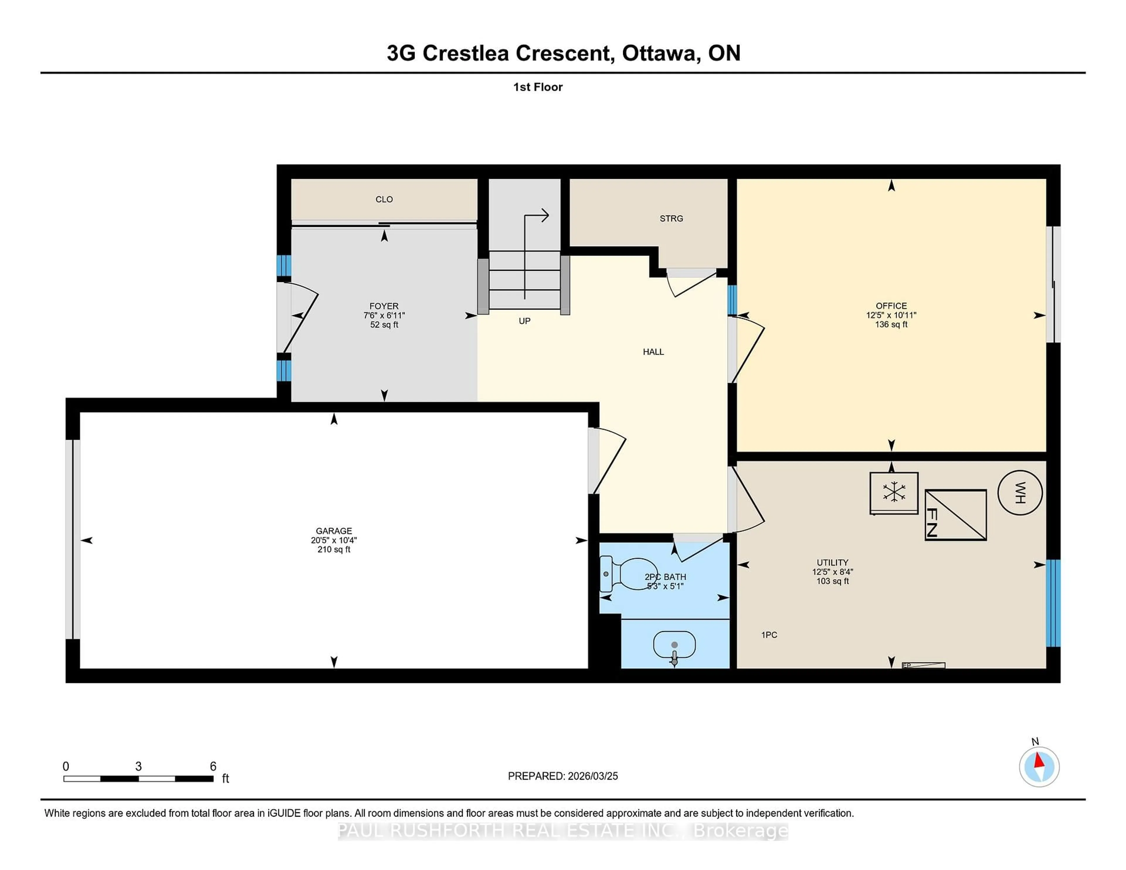 Floor plan for 3G Crestlea Cres, Ottawa Ontario K2G 4N1