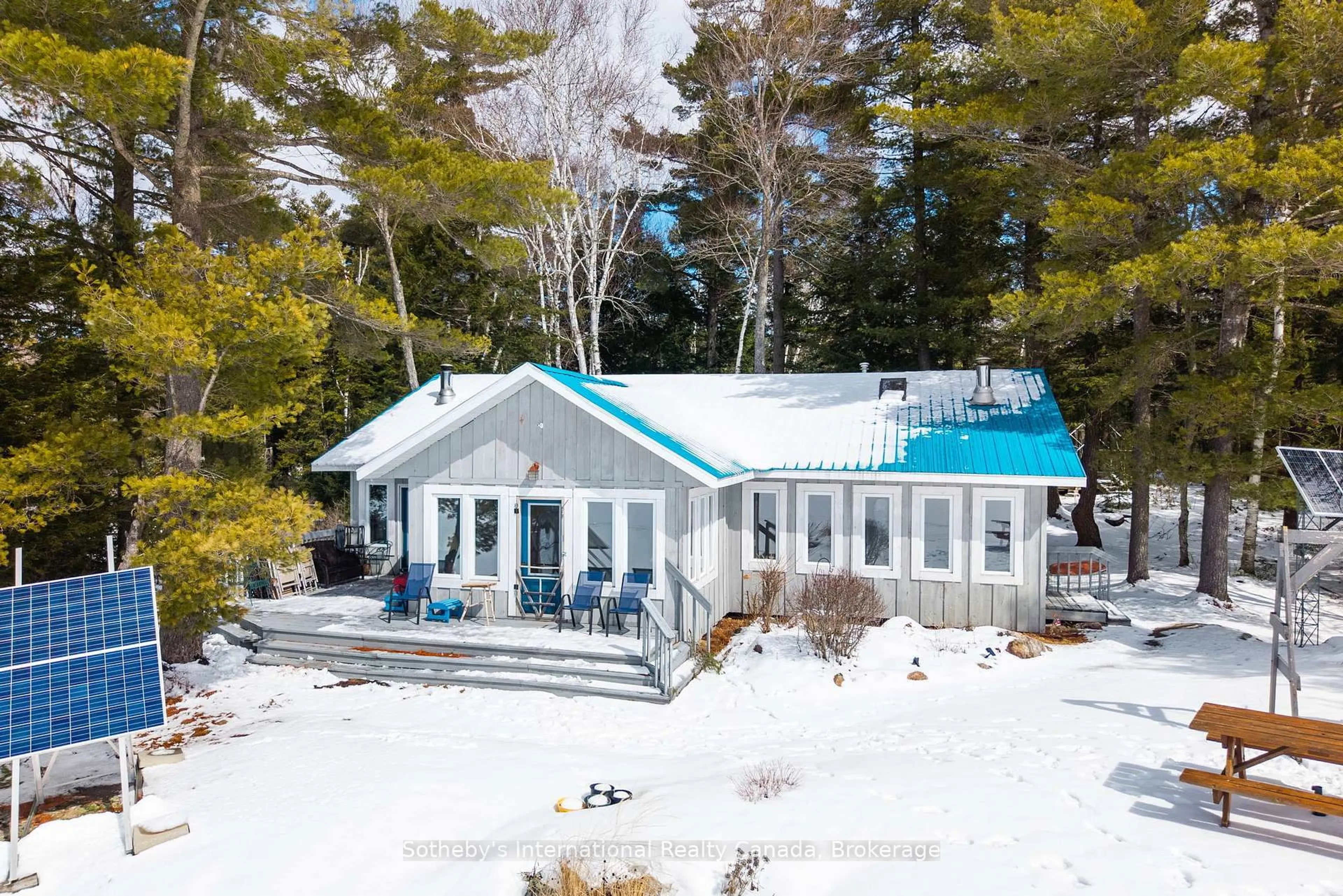 A pic from outside/outdoor area/front of a property/back of a property/a pic from drone, unknown for 3301B Axe Lake Rd, McMurrich/Monteith Ontario P0A 1Y0