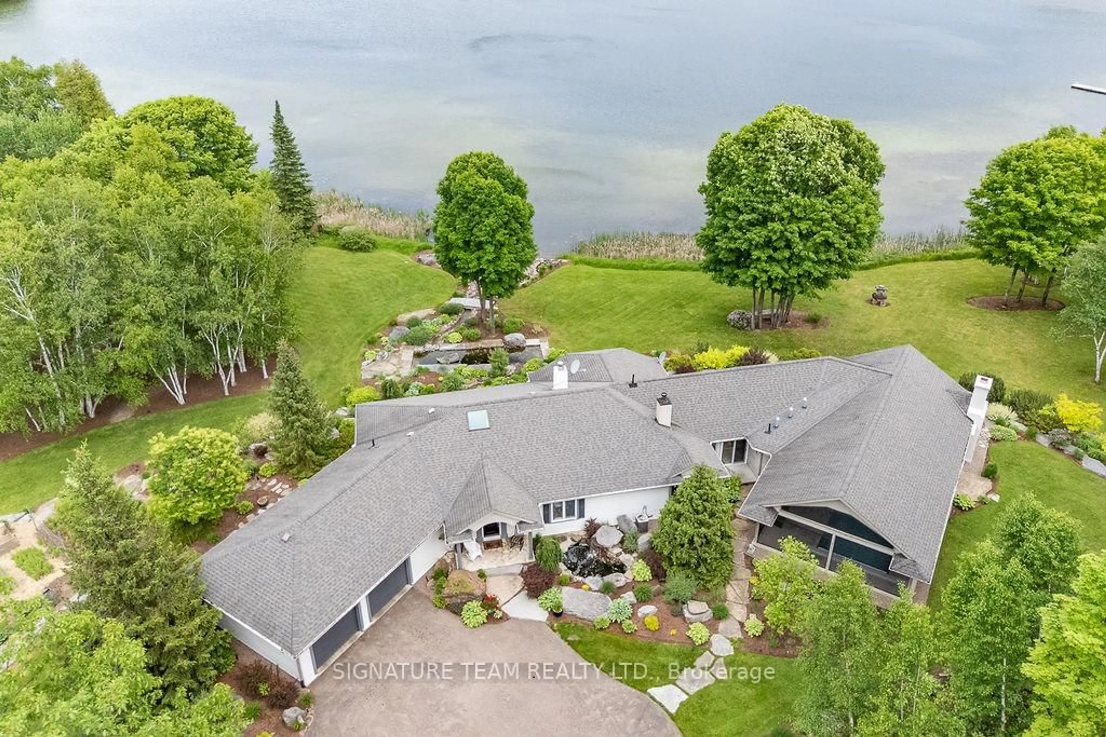 A pic from outside/outdoor area/front of a property/back of a property/a pic from drone, water/lake/river/ocean view for 2741 Foymount Rd, Eganville Ontario K0J 1T0