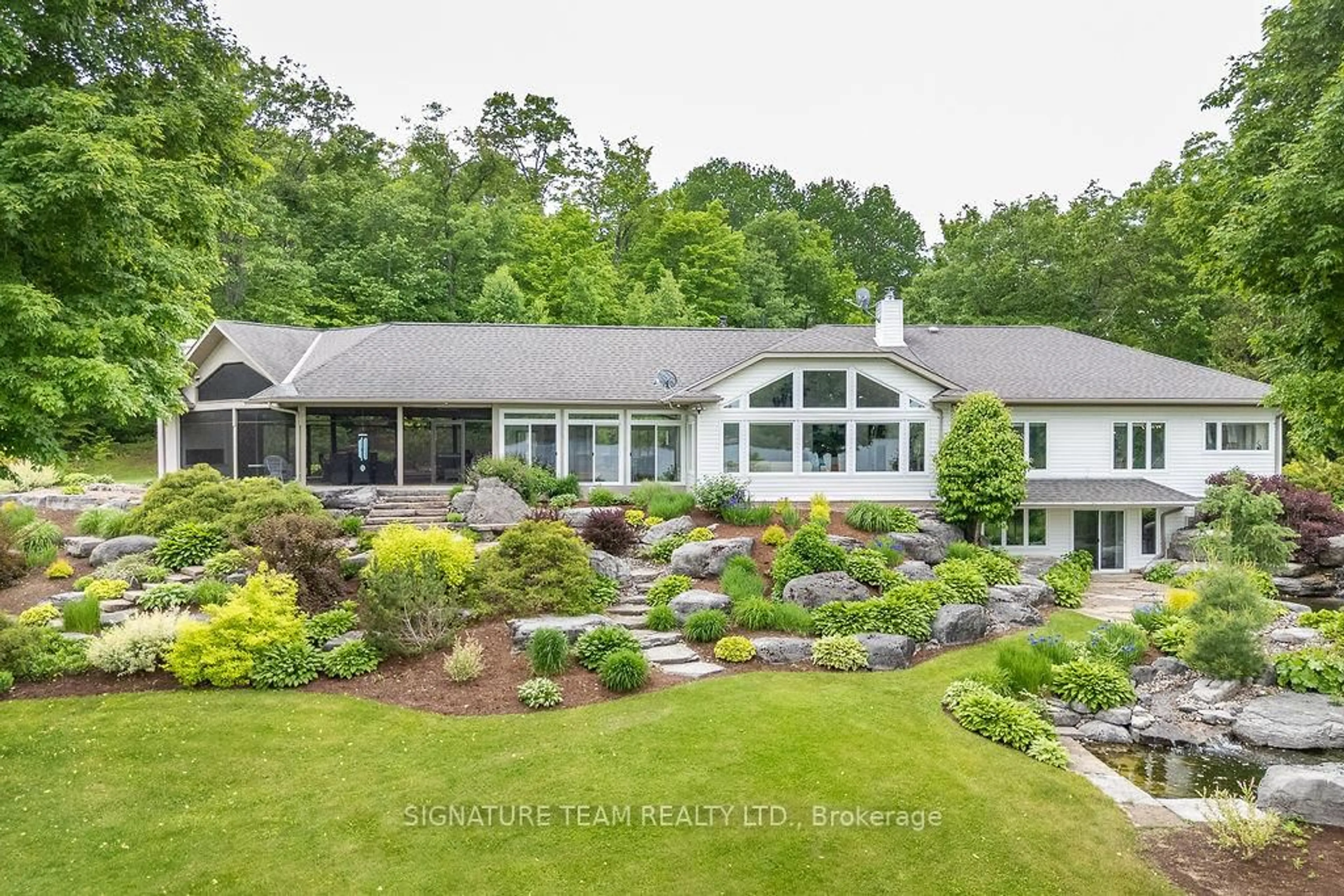 A pic from outside/outdoor area/front of a property/back of a property/a pic from drone, water/lake/river/ocean view for 2741 Foymount Rd, Eganville Ontario K0J 1T0