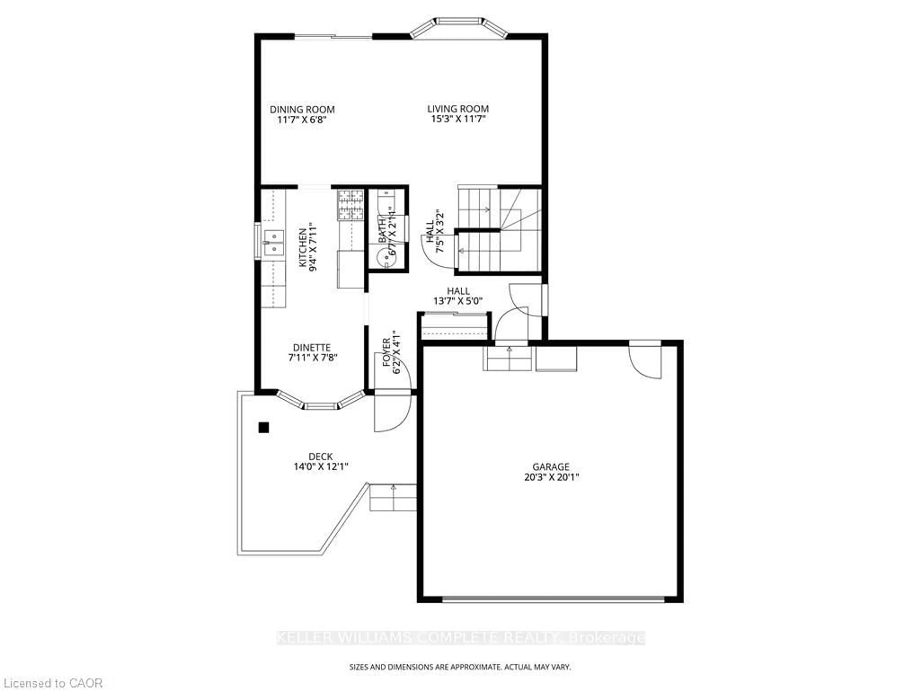Floor plan for 357 REXFORD Dr, Hamilton Ontario L8W 1W1