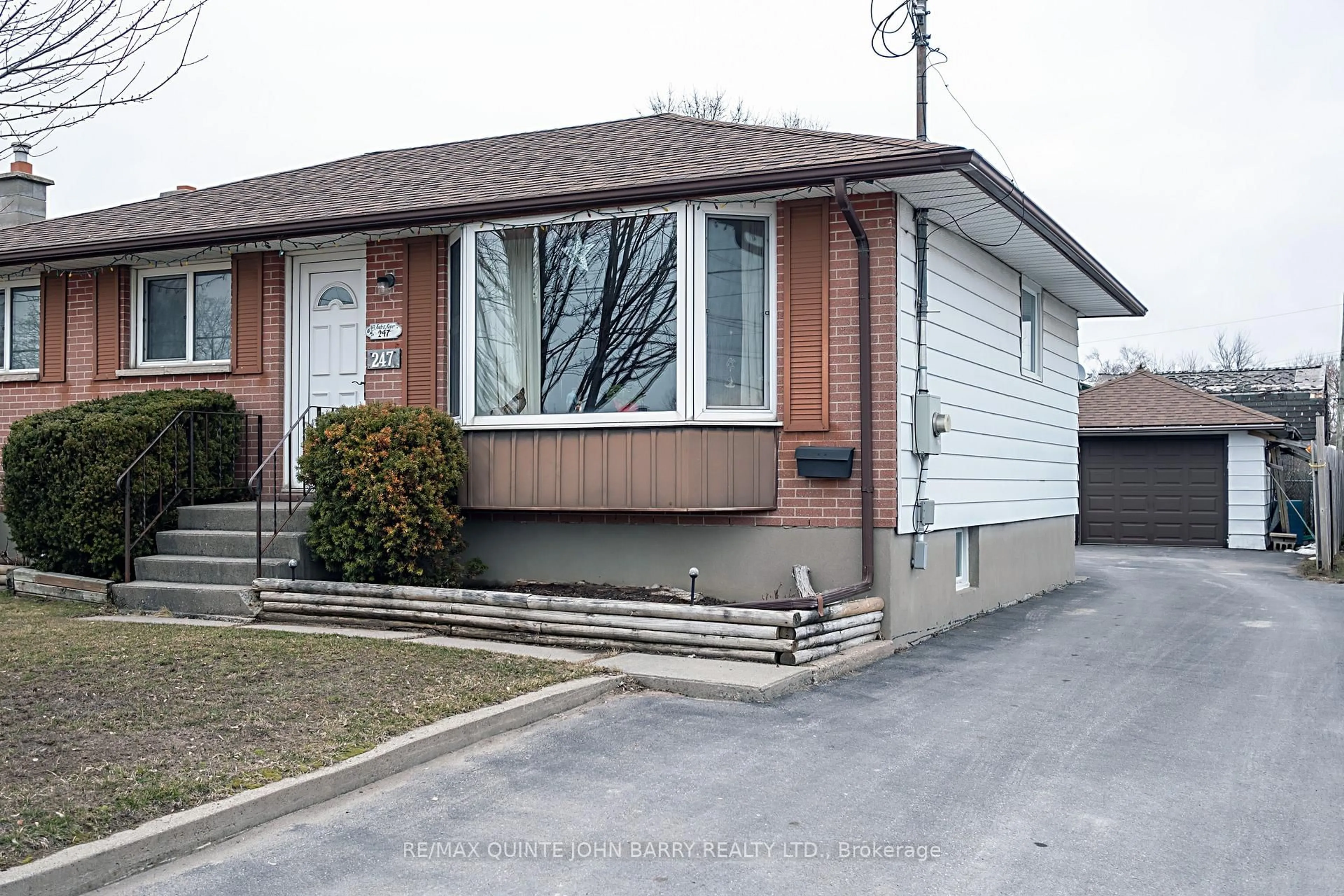 Home with vinyl exterior material, street for 247 West St, Quinte West Ontario K8V 2N2