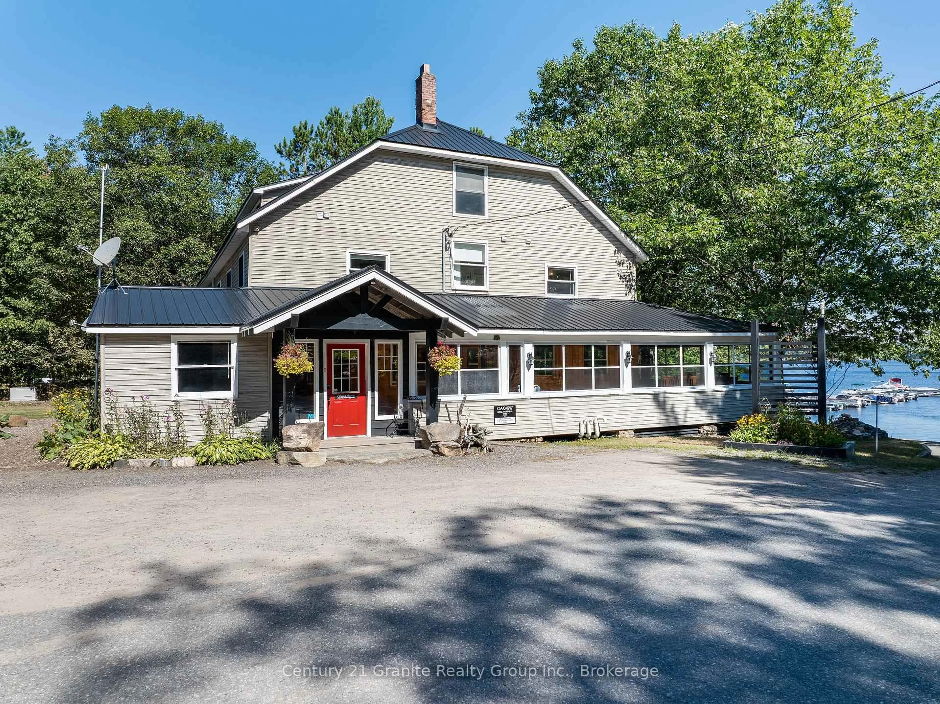 A pic from outside/outdoor area/front of a property/back of a property/a pic from drone, street for 2029 Little Hawk Lake Rd, Algonquin Highlands Ontario K0M 1S0