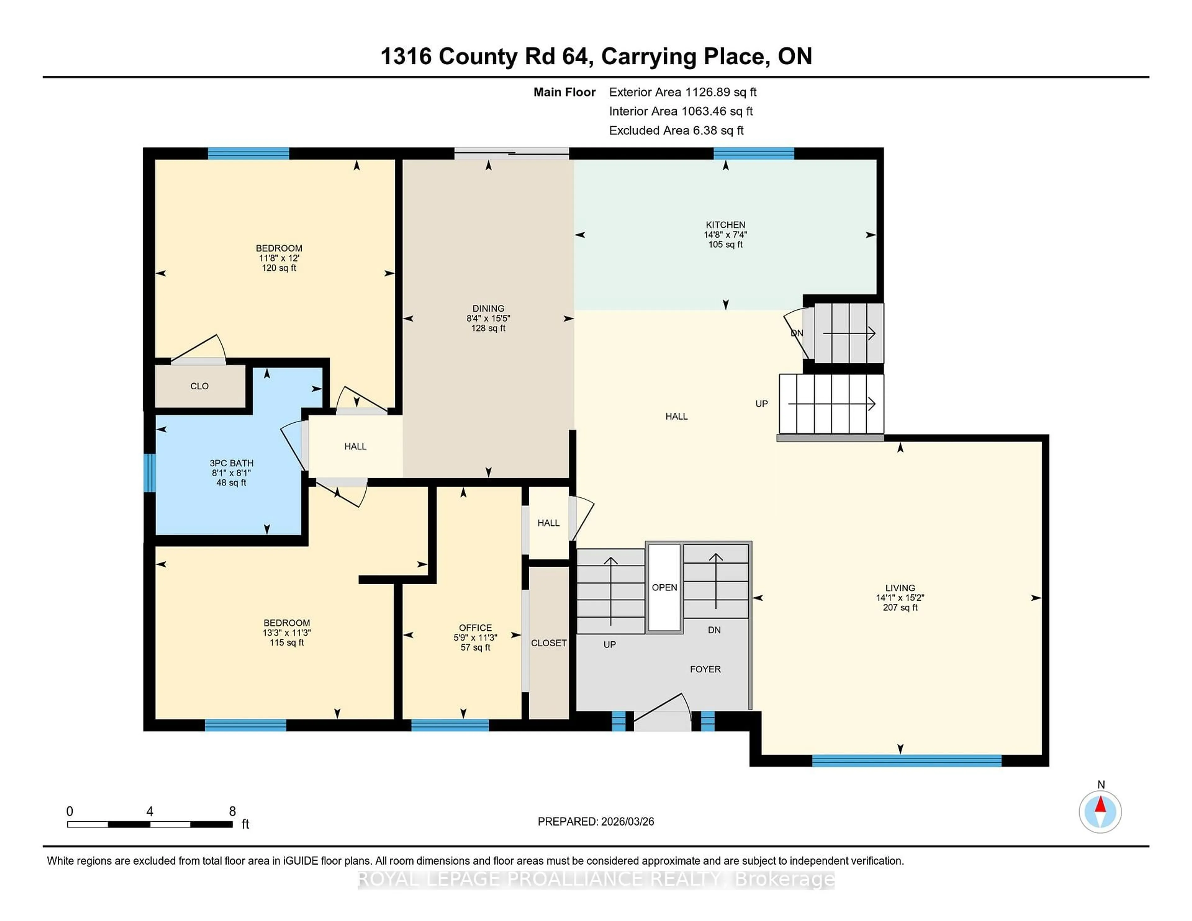 Floor plan for 1316 County Road 64 Rd, Quinte West Ontario K0K 1L0