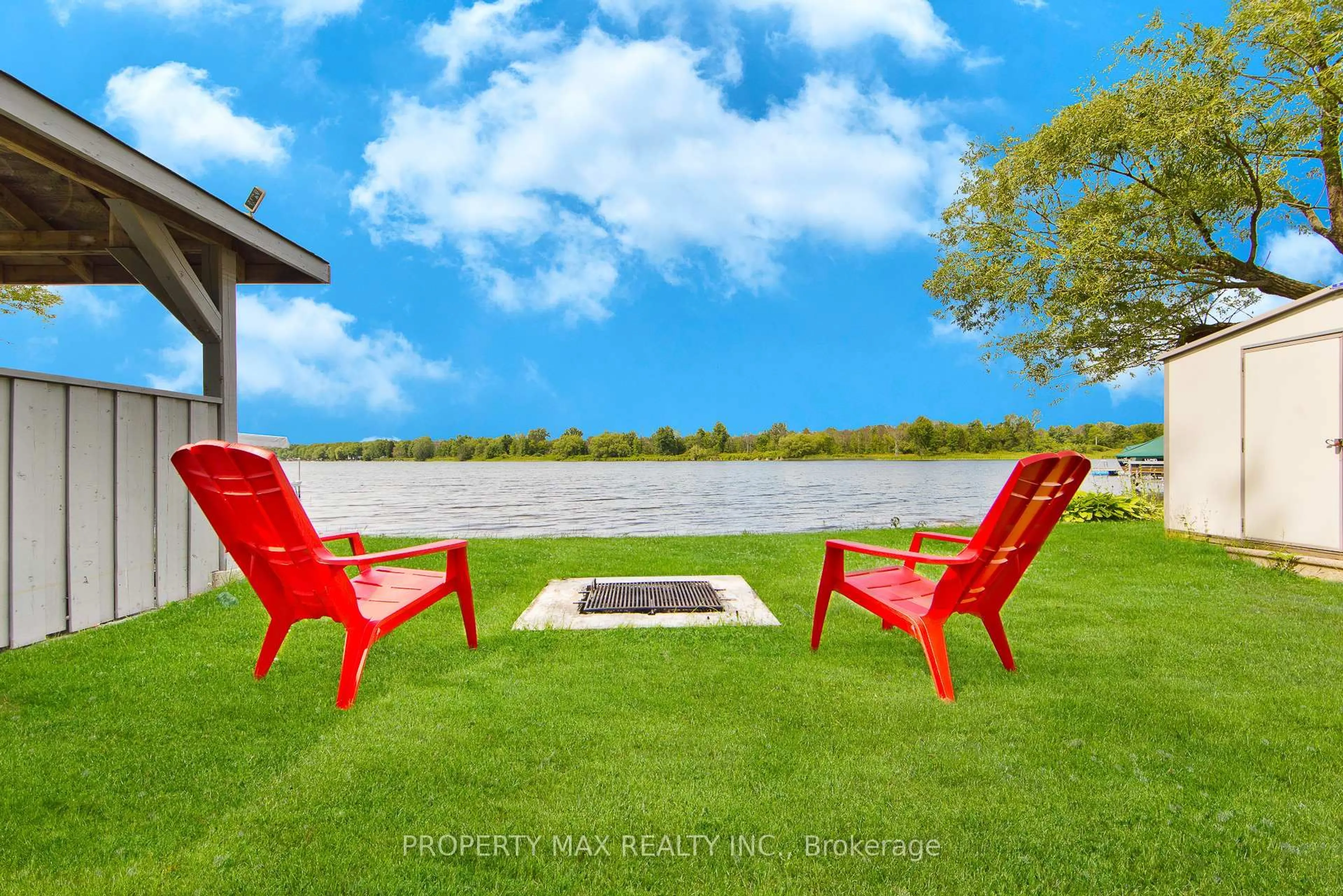 Patio, water/lake/river/ocean view for 27 Rose St, Hastings Ontario K0K 2C0