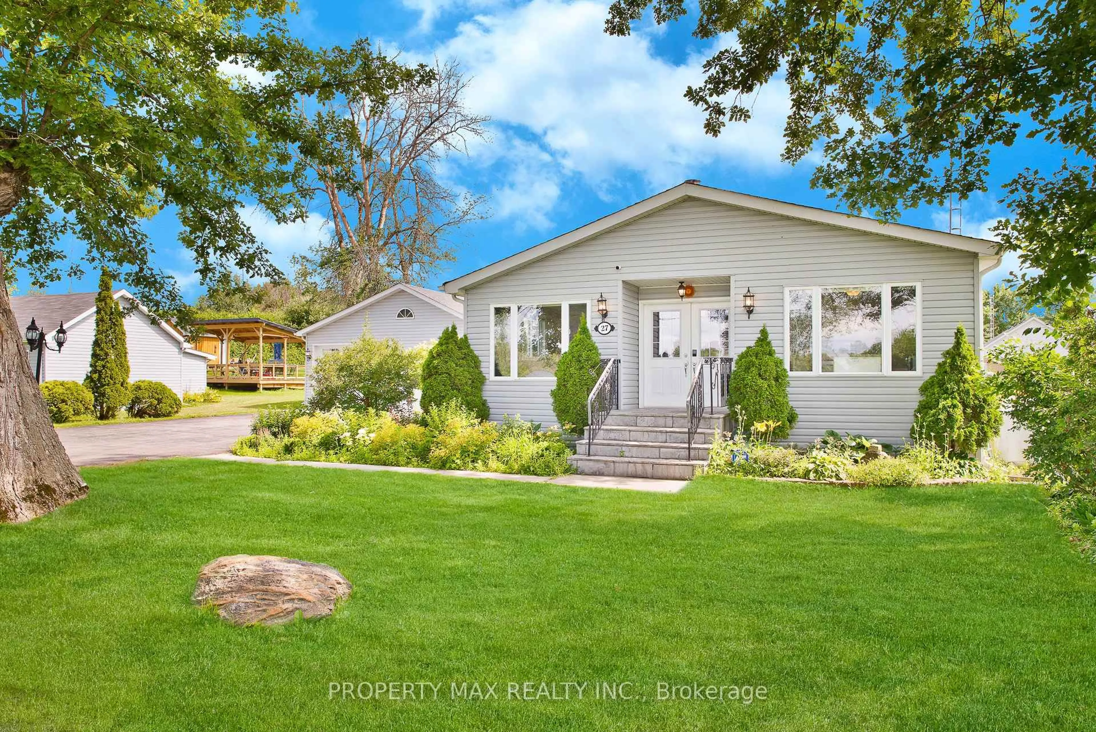 Home with vinyl exterior material, street for 27 Rose St, Hastings Ontario K0K 2C0