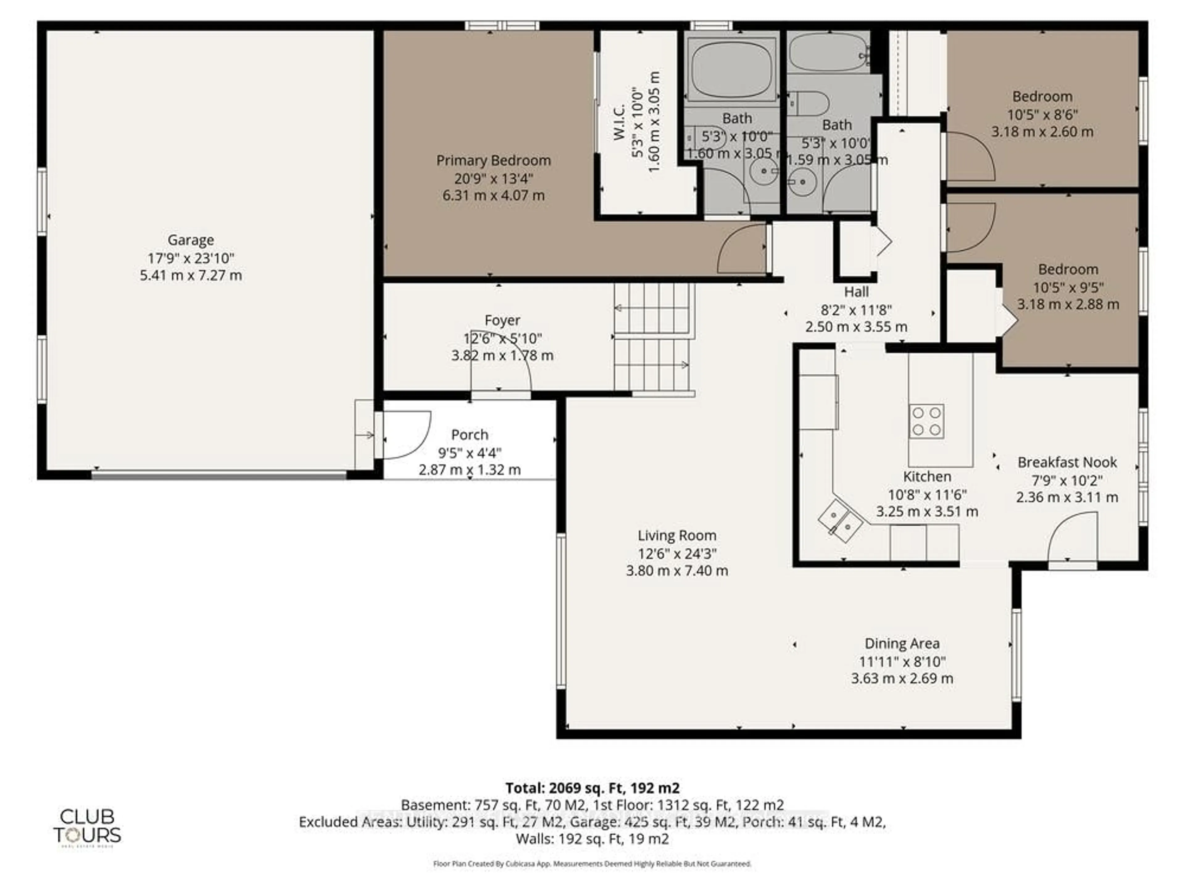 Floor plan for 87 Grieve Pl, London South Ontario N6E 3C9