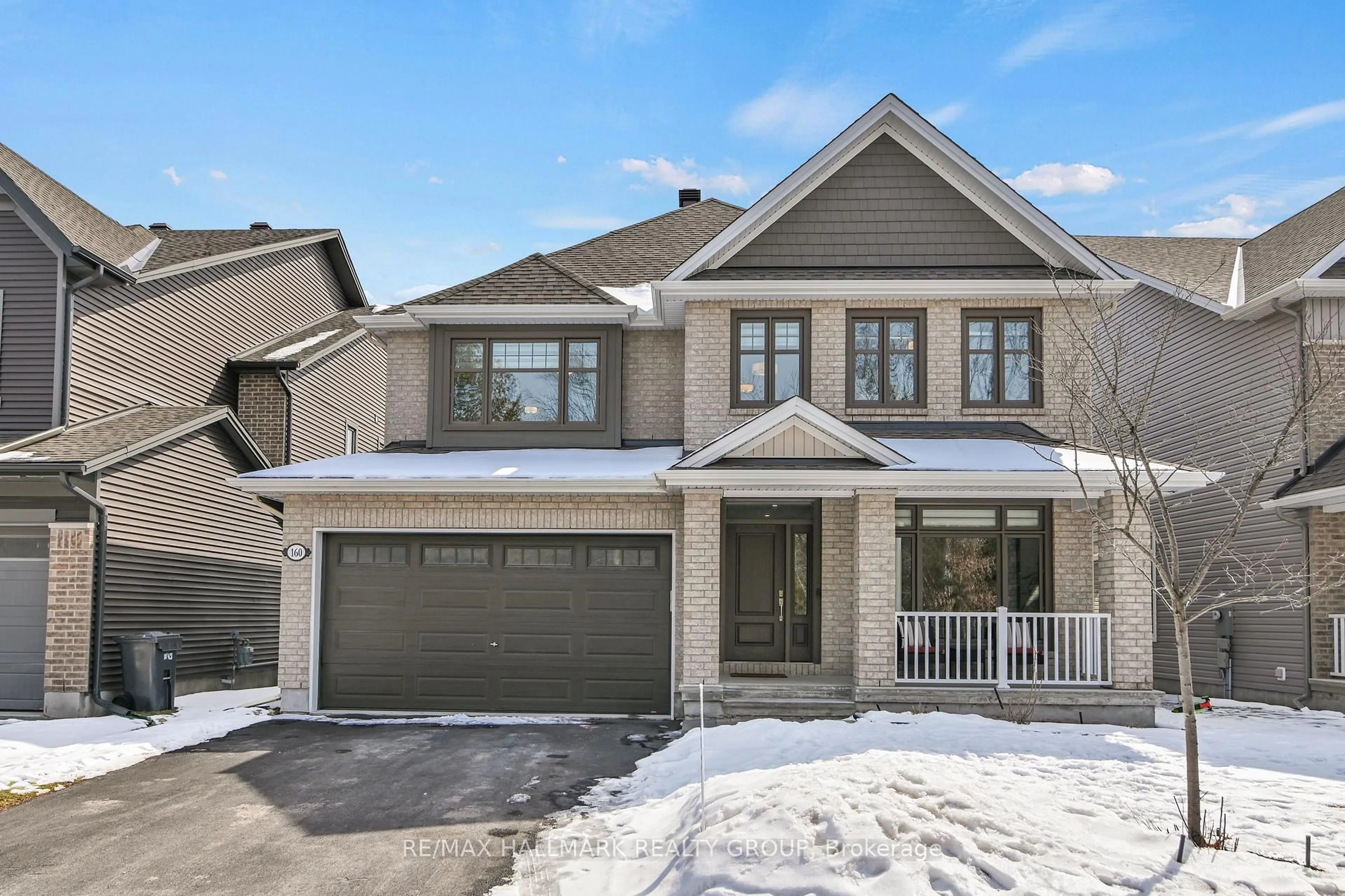 Home with brick exterior material, street for 160 Eric Maloney Way, Ottawa Ontario K1T 0R1