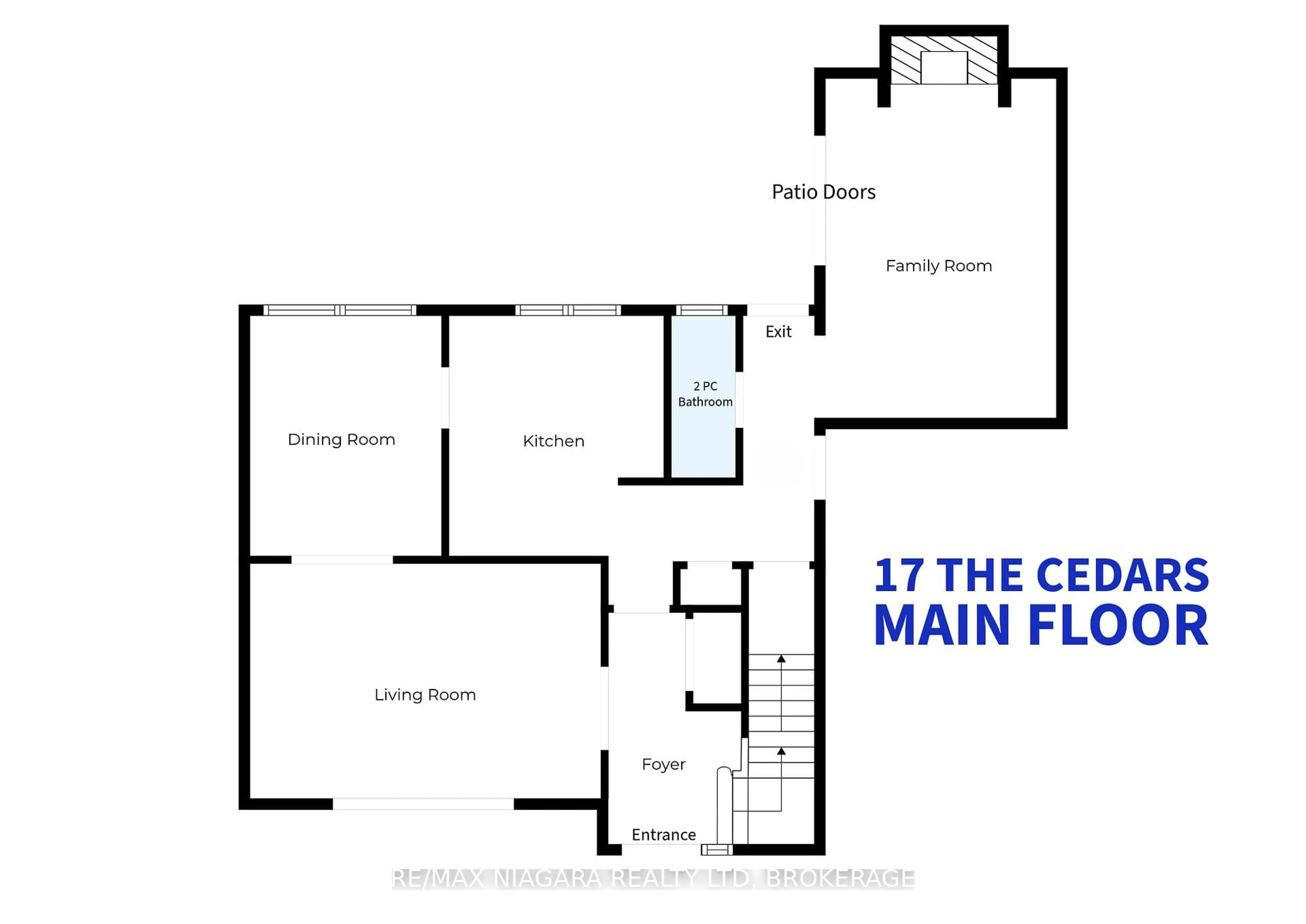 Floor plan for 17 The Cedars, St. Catharines Ontario L2M 6M7