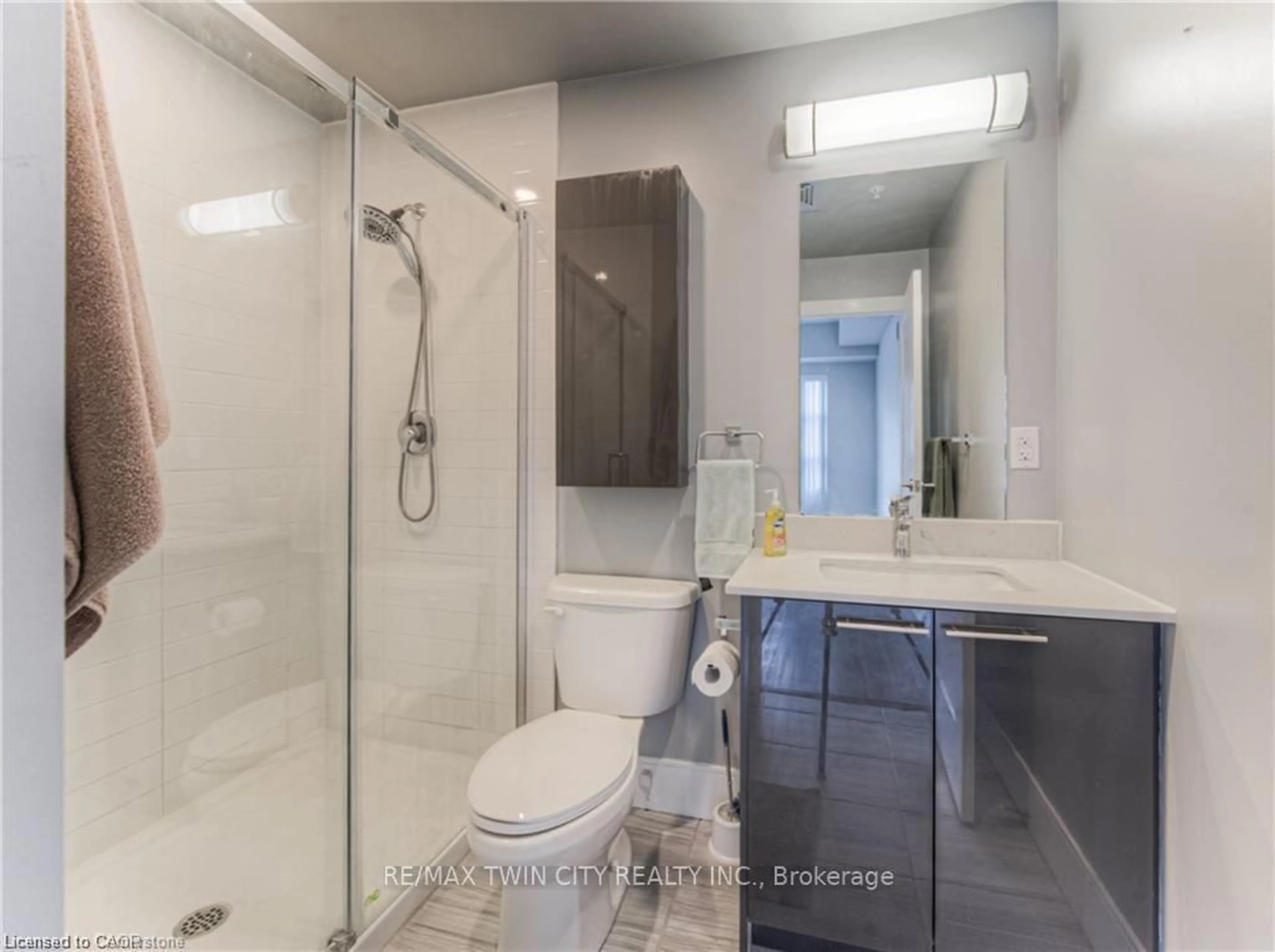 Standard bathroom, ceramic/tile floor for 15 Prince Albert Blvd #210, Kitchener Ontario N2H 0C2