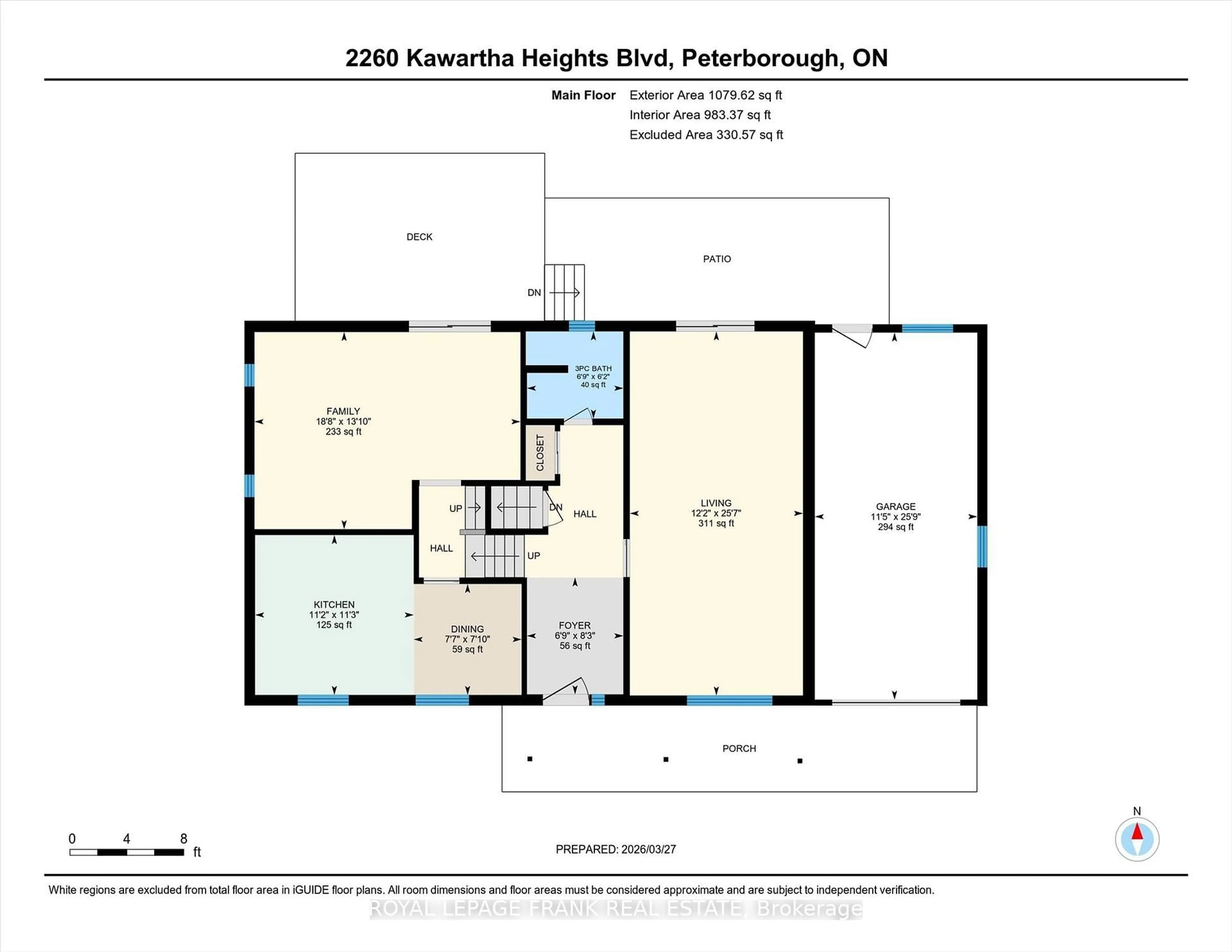 Floor plan for 2260 Kawartha Hts Blvd, Peterborough Ontario K9K 1P4