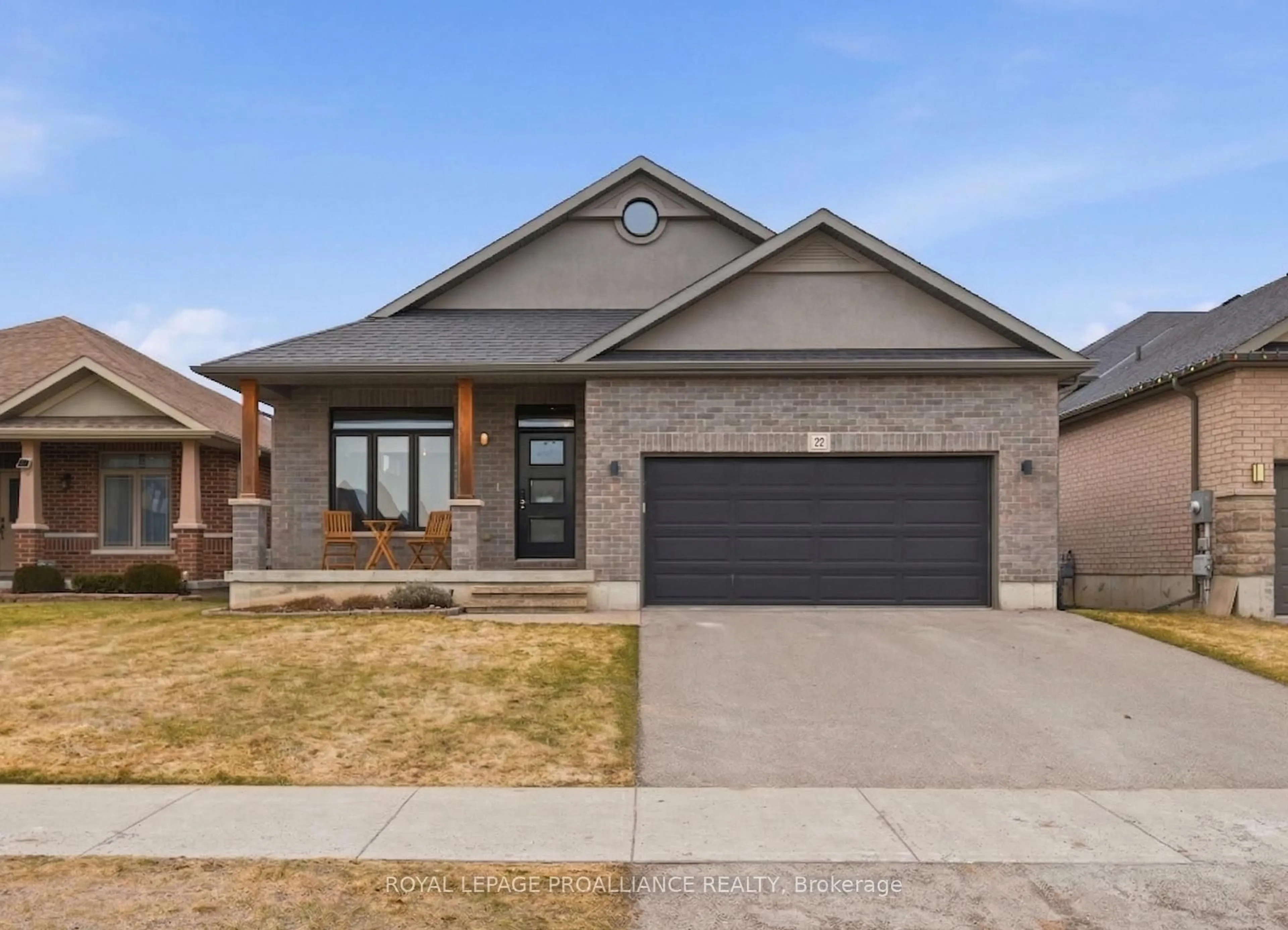 Home with brick exterior material, street for 22 Kempton Ave, Belleville Ontario K8N 0E9