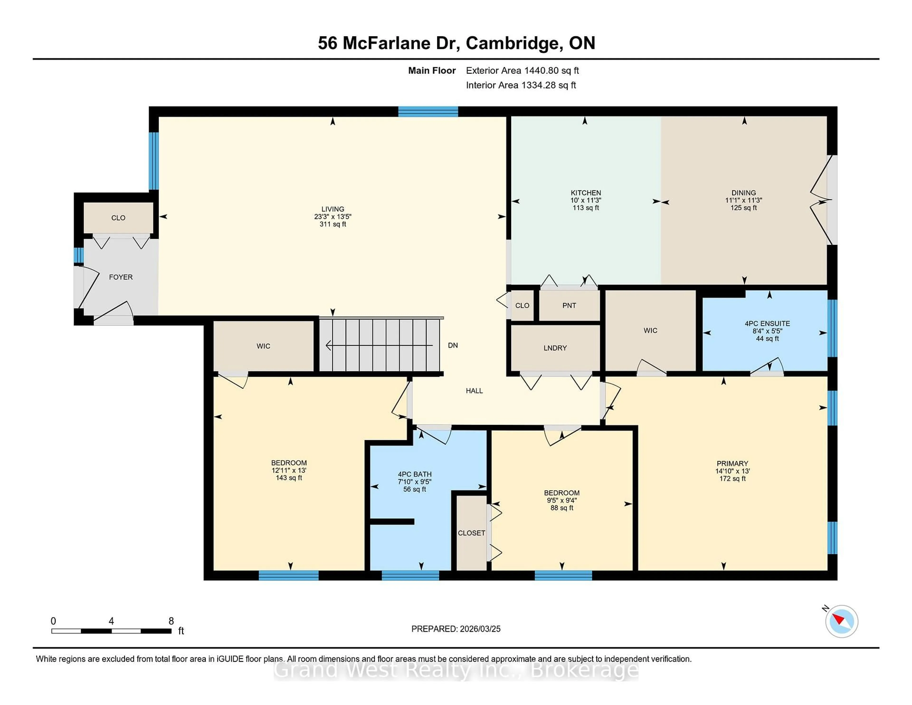 Floor plan for 56 MCFARLANE Dr, Cambridge Ontario N3C 4L7