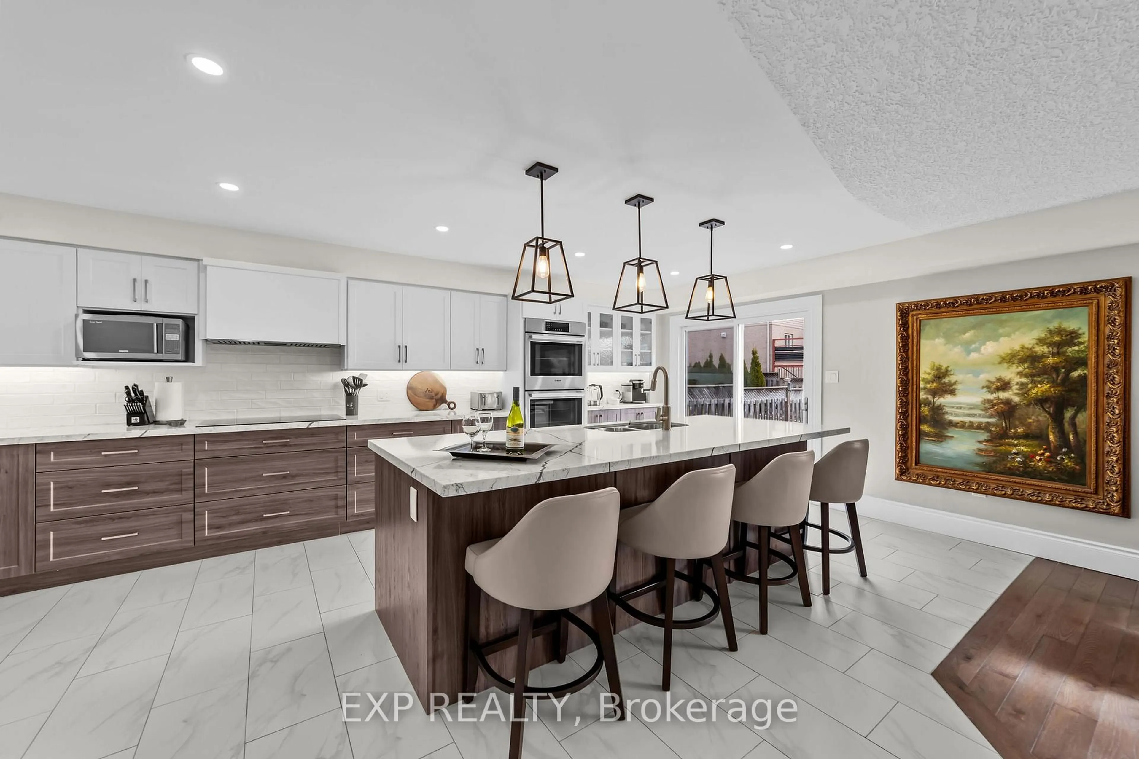 Open concept kitchen, ceramic/tile floor for 774 Rushbrook Cres, London South Ontario N6K 5B5