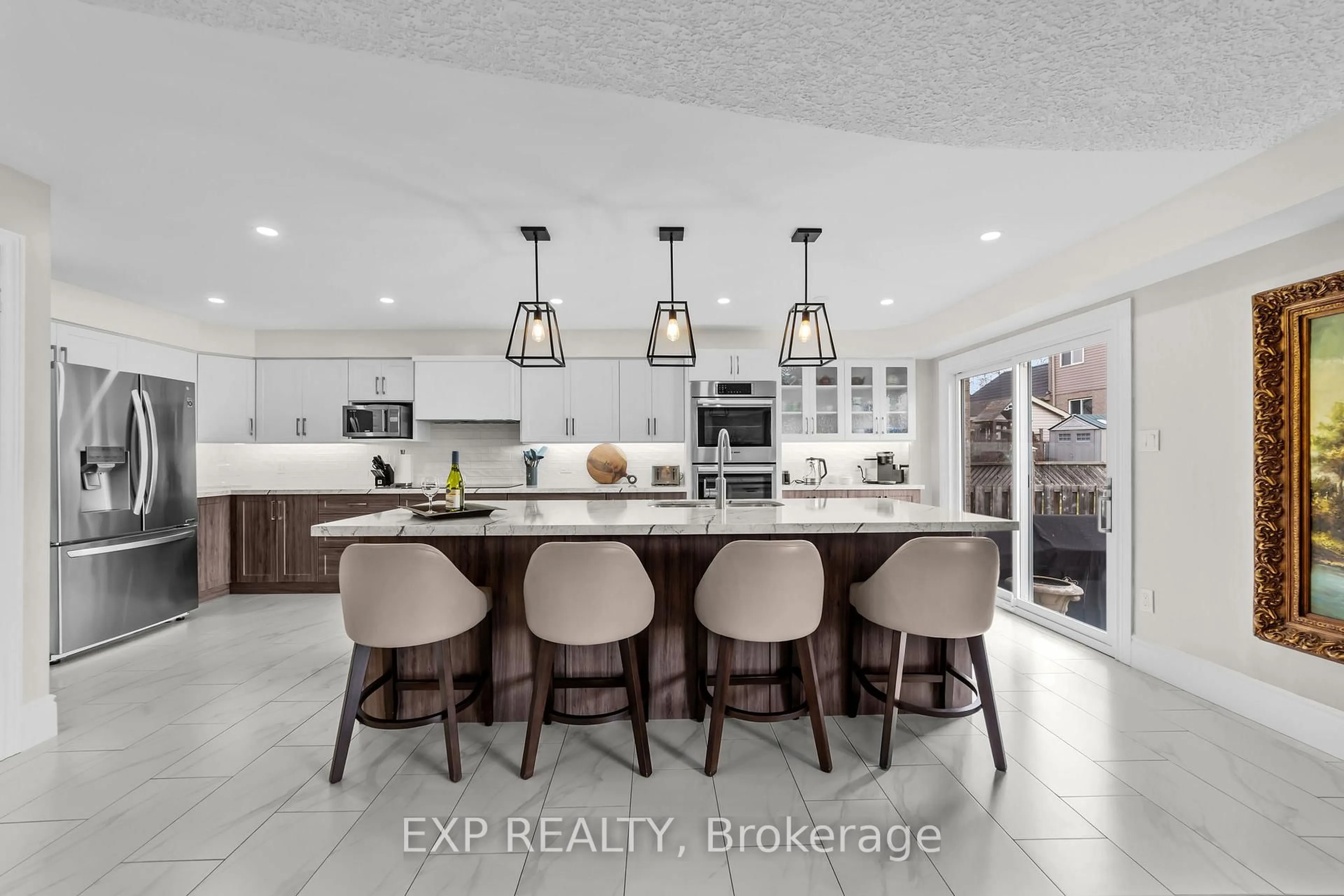 Open concept kitchen, ceramic/tile floor for 774 Rushbrook Cres, London South Ontario N6K 5B5