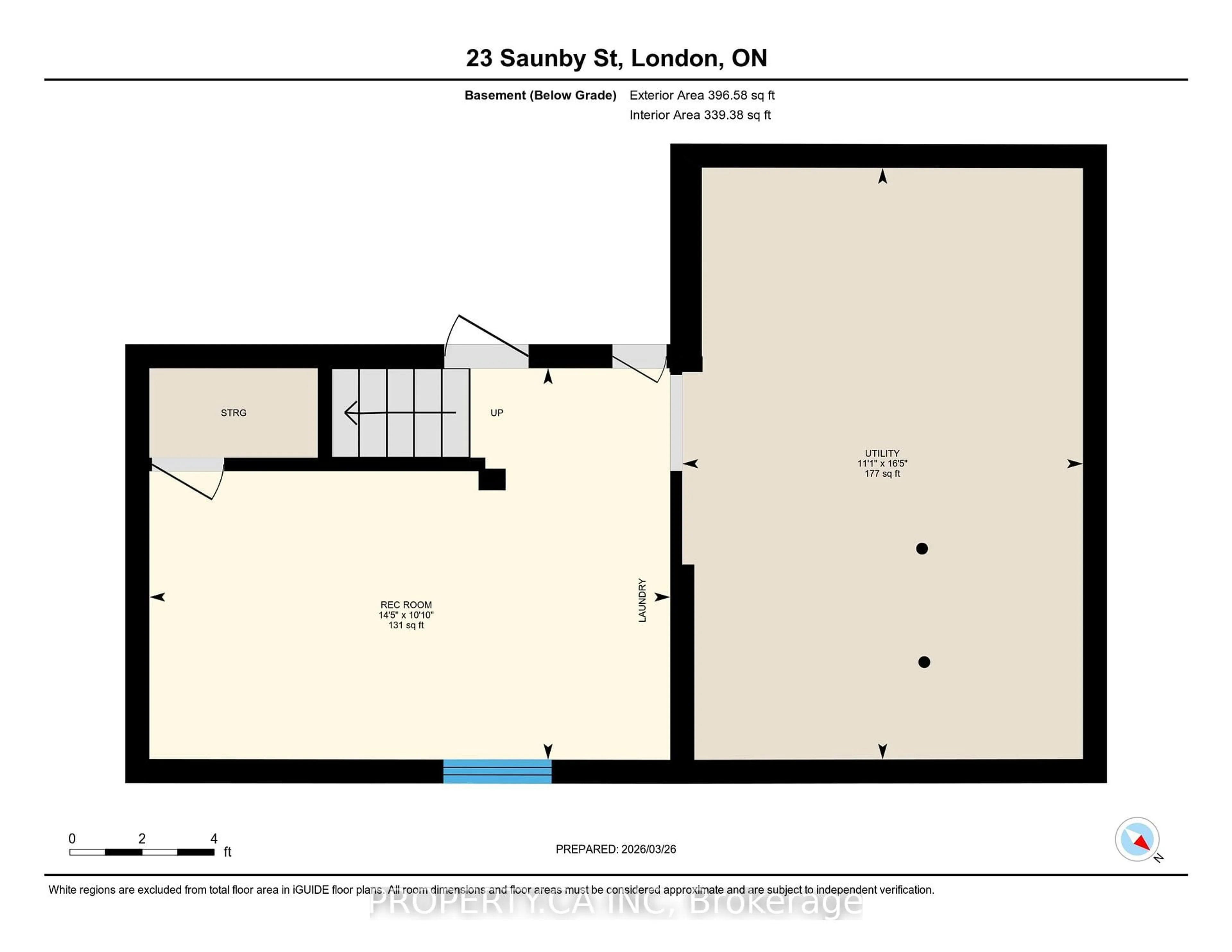 Floor plan for 23 Saunby St, London North Ontario N6G 1A2