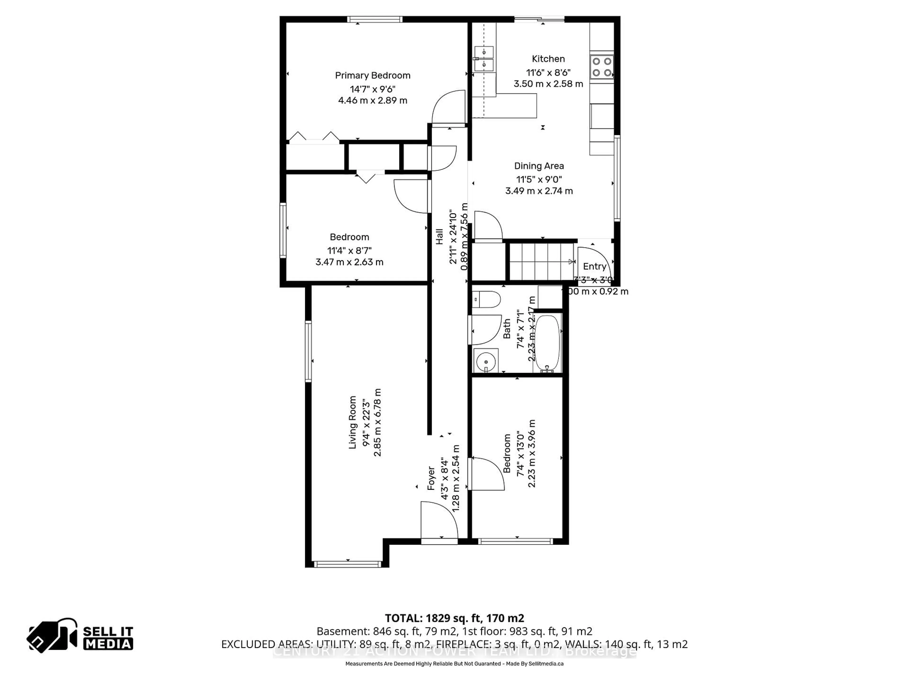Floor plan for 983 Chapman St, Clarence-Rockland Ontario K4K 1E6