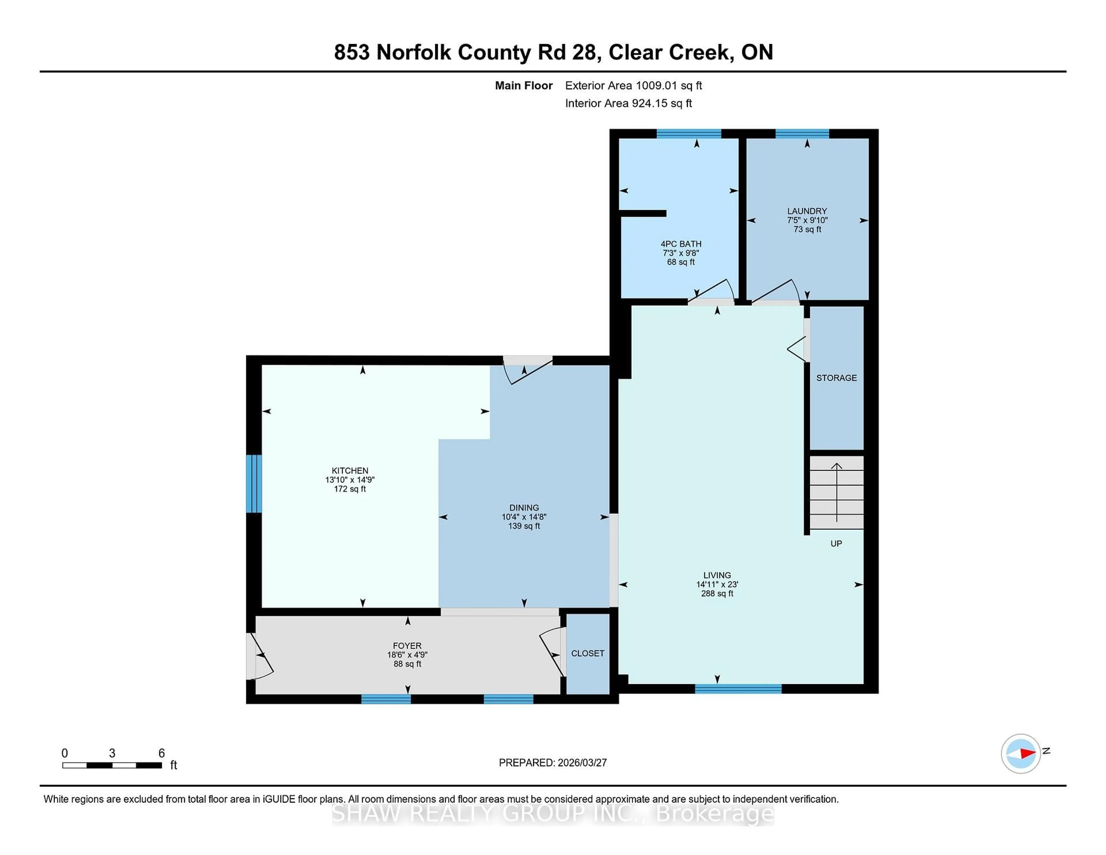 Floor plan for 853 Norfolk County 28 Rd, Norfolk Ontario N0E 1G0