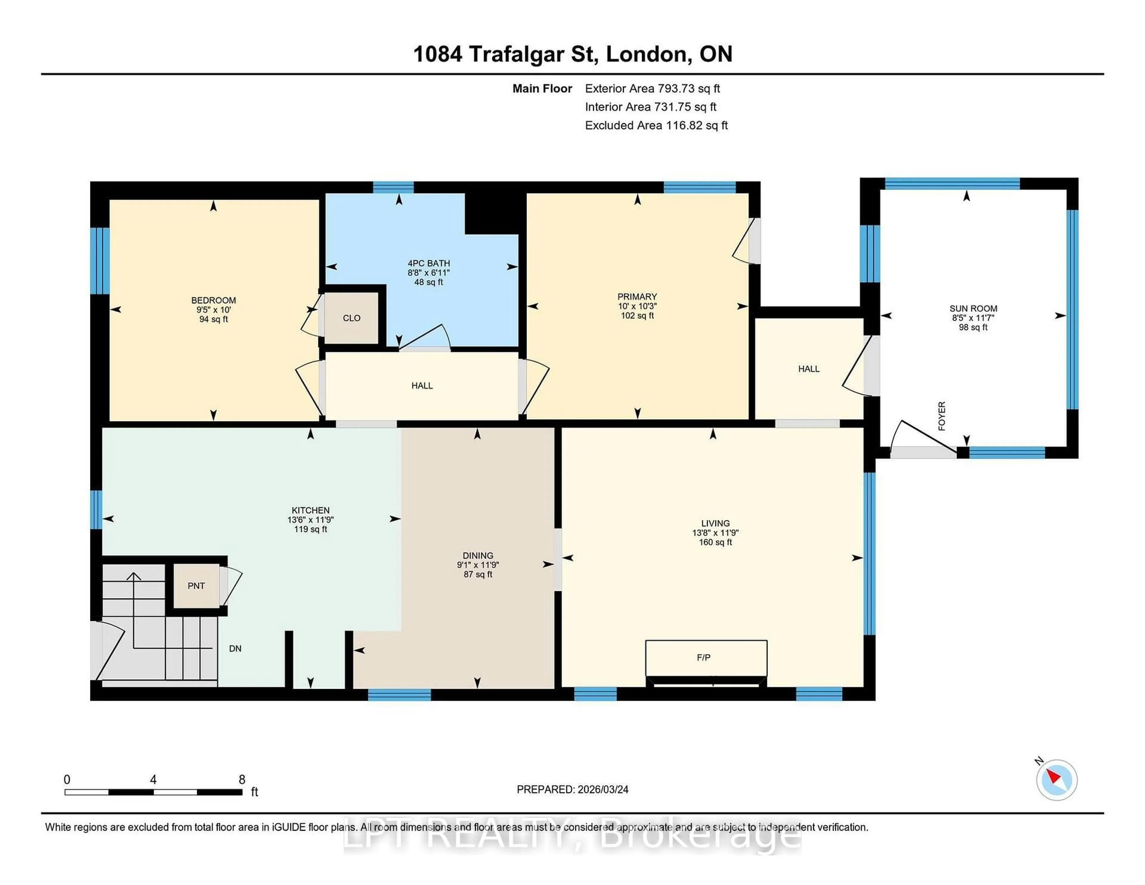 Floor plan for 1084 Trafalgar St, London East Ontario N5Z 1G7