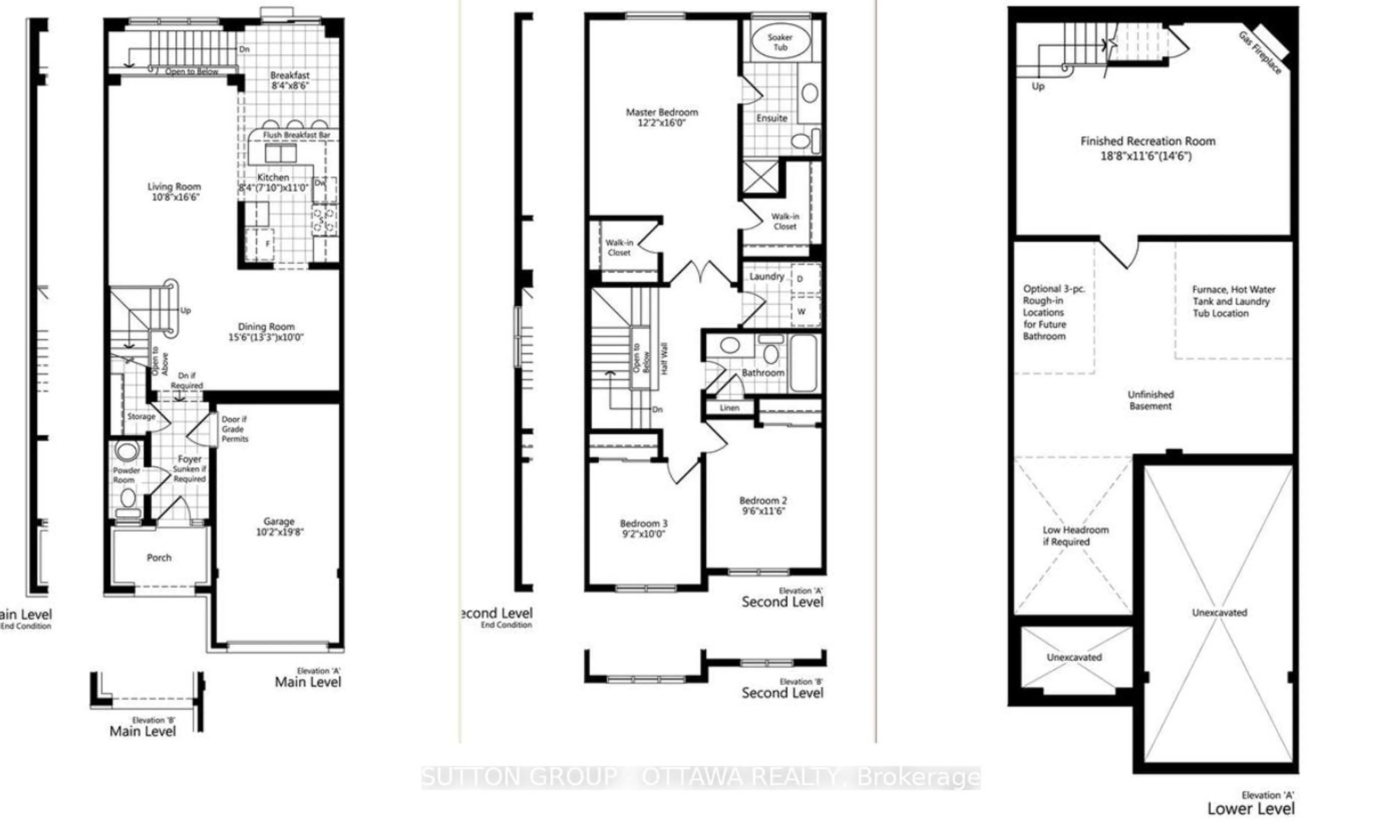 Floor plan for 124 Cedardown Private, Ottawa Ontario K2J 0W2