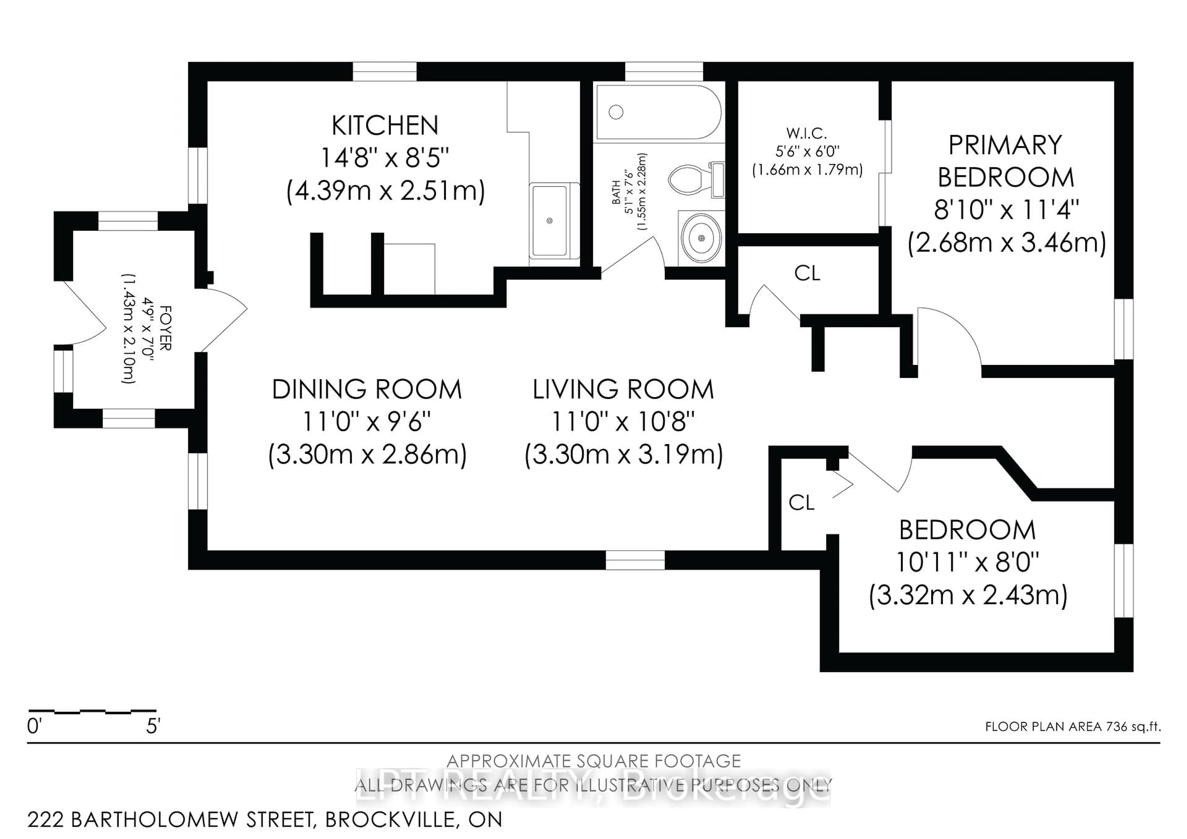 Floor plan for 222 Bartholomew St, Brockville Ontario K6V 2S6
