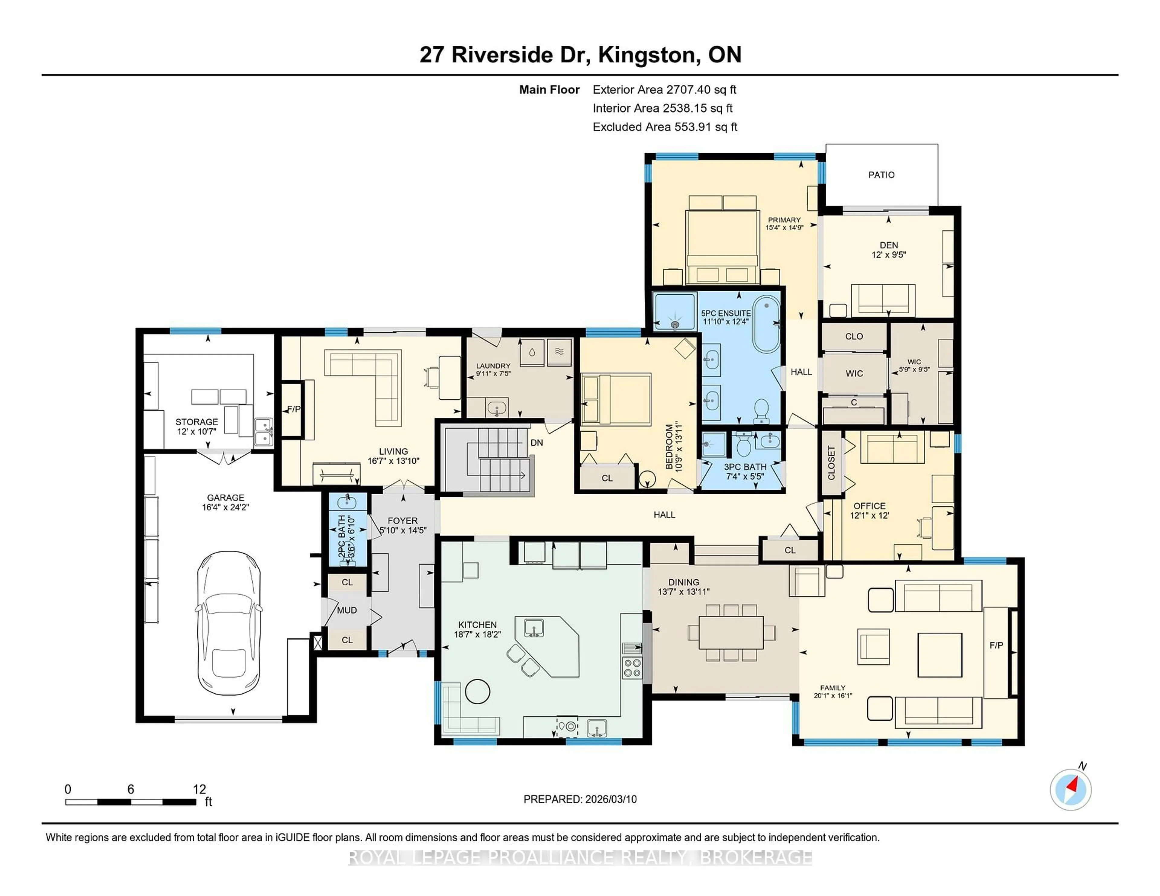 Floor plan for 27 Riverside Dr, Kingston Ontario K7L 4V1