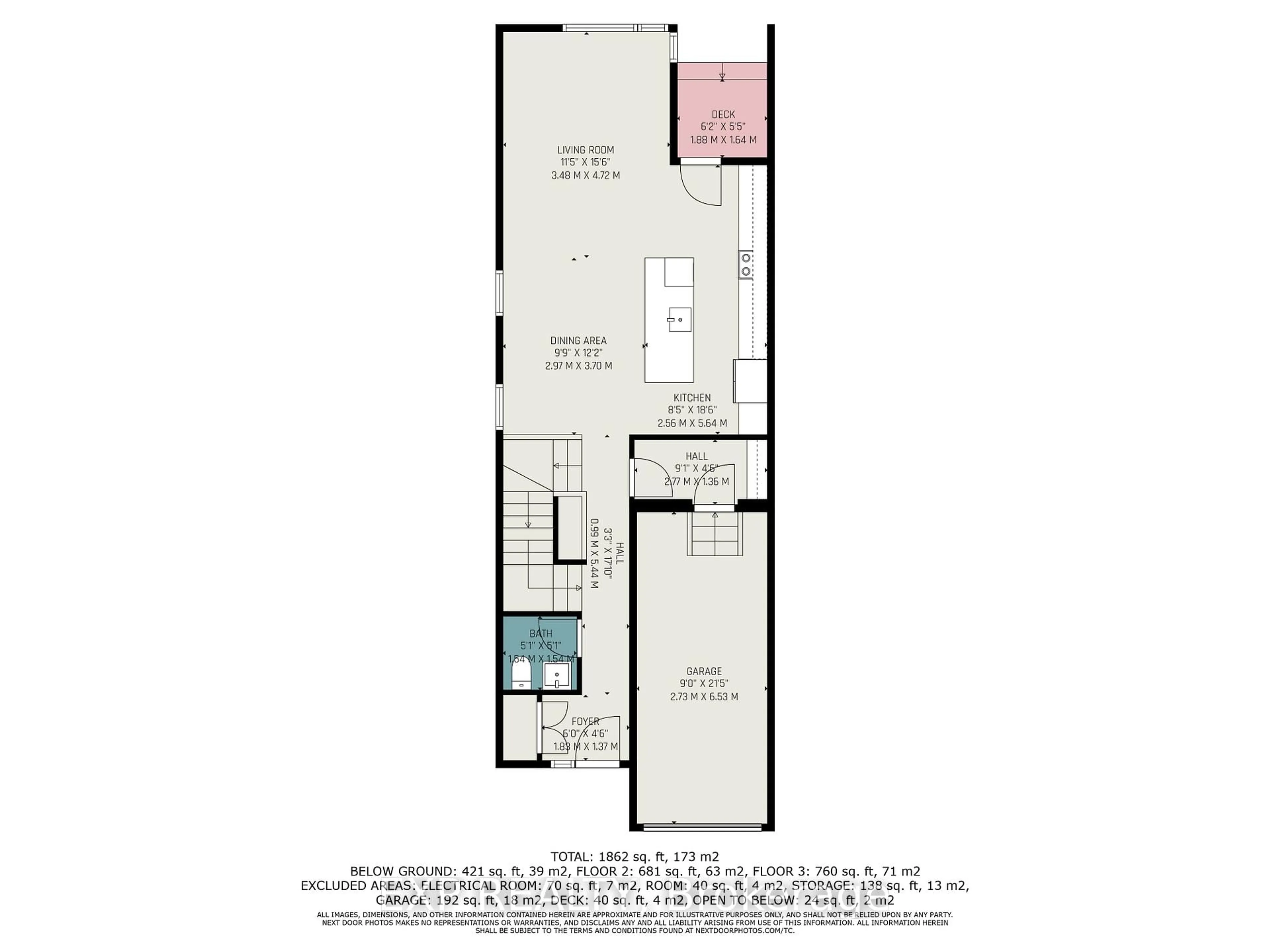 Floor plan for 1022 Lunar Glow Cres, Ottawa Ontario K4M 0J9