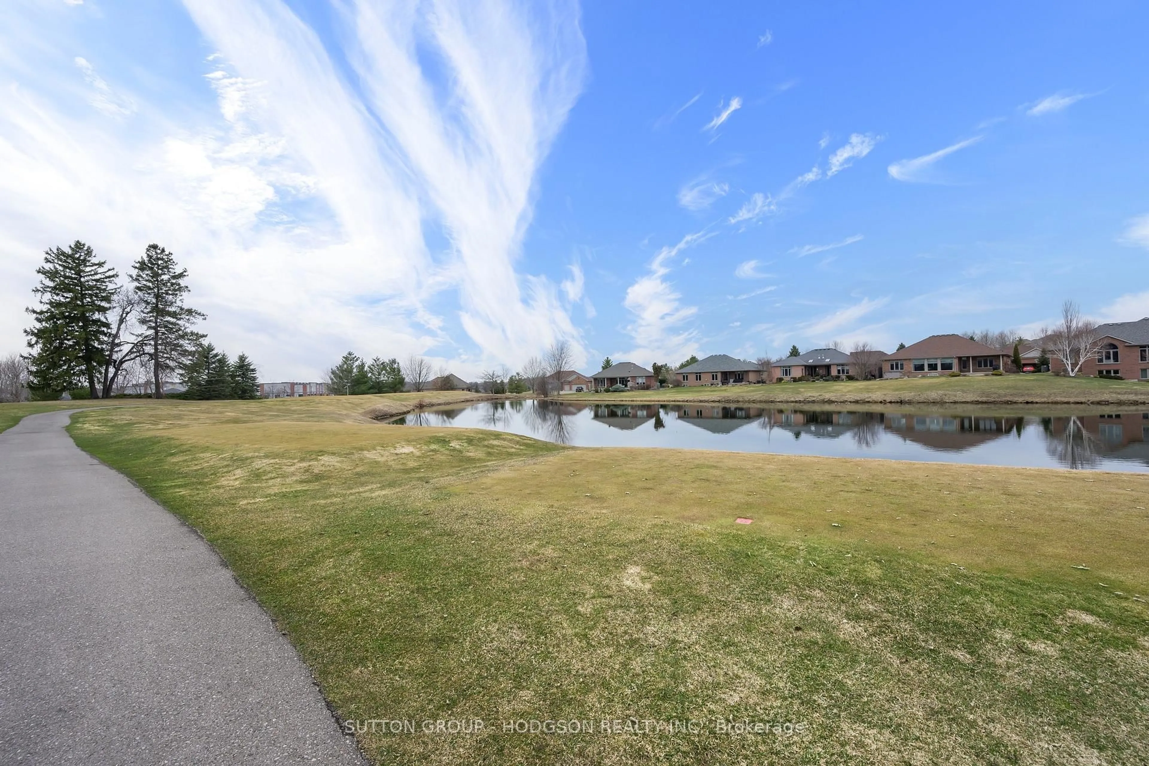 A pic from outside/outdoor area/front of a property/back of a property/a pic from drone, water/lake/river/ocean view for 1583 Ed Ervasti Lane, London South Ontario N6K 5R7