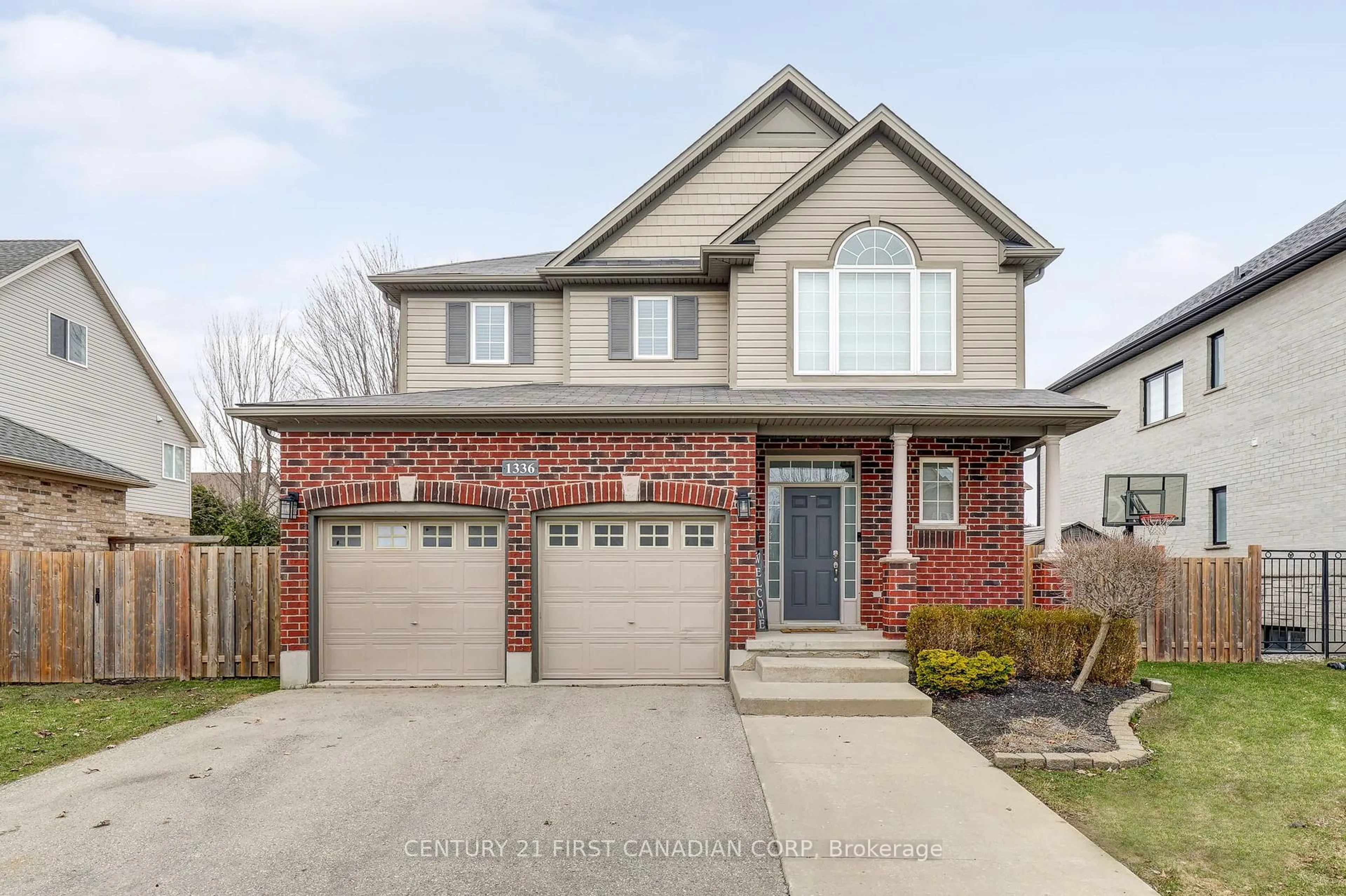 Home with brick exterior material, street for 1336 BIRCHWOOD Dr, London South Ontario N6K 4Y5