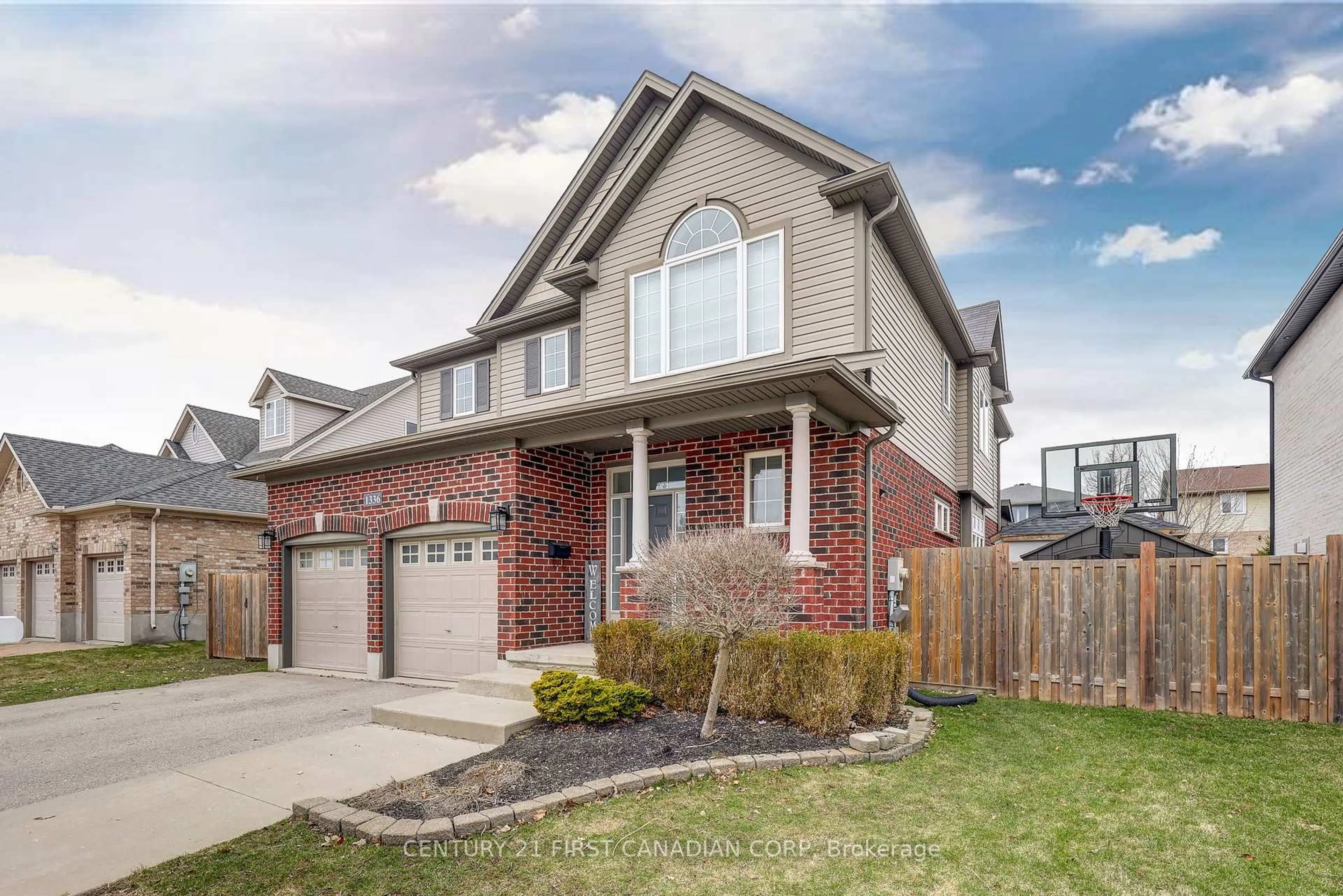 Home with brick exterior material, street for 1336 BIRCHWOOD Dr, London South Ontario N6K 4Y5