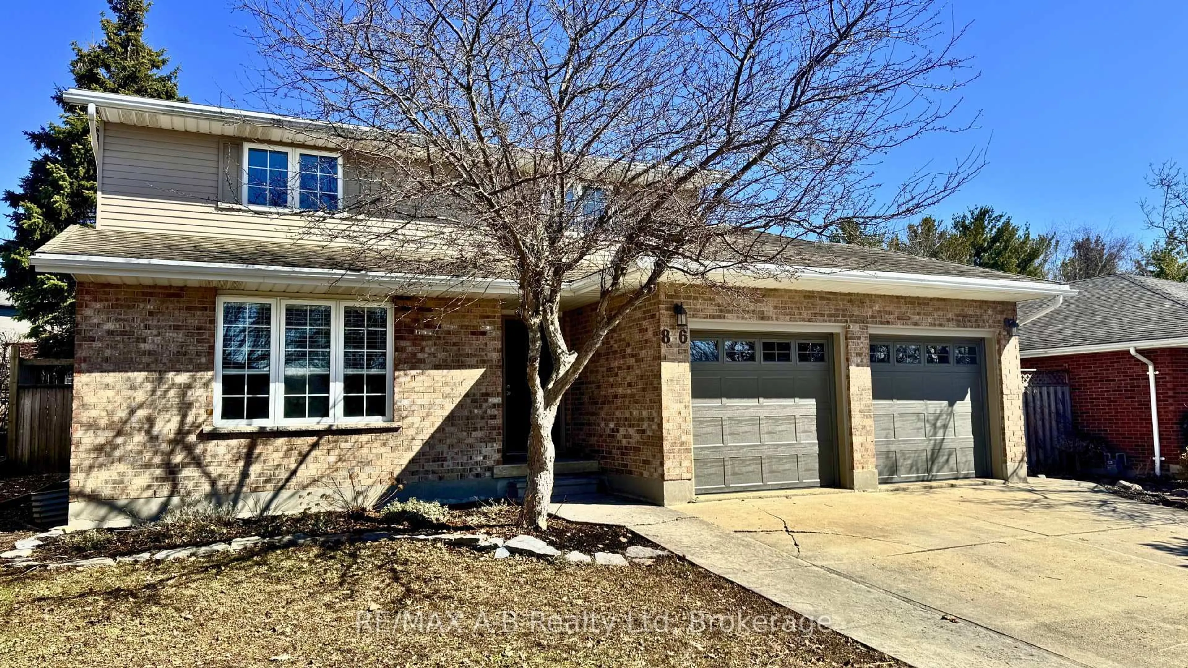 Home with brick exterior material, street for 86 Freeland Dr, Stratford Ontario N4Z 1H1