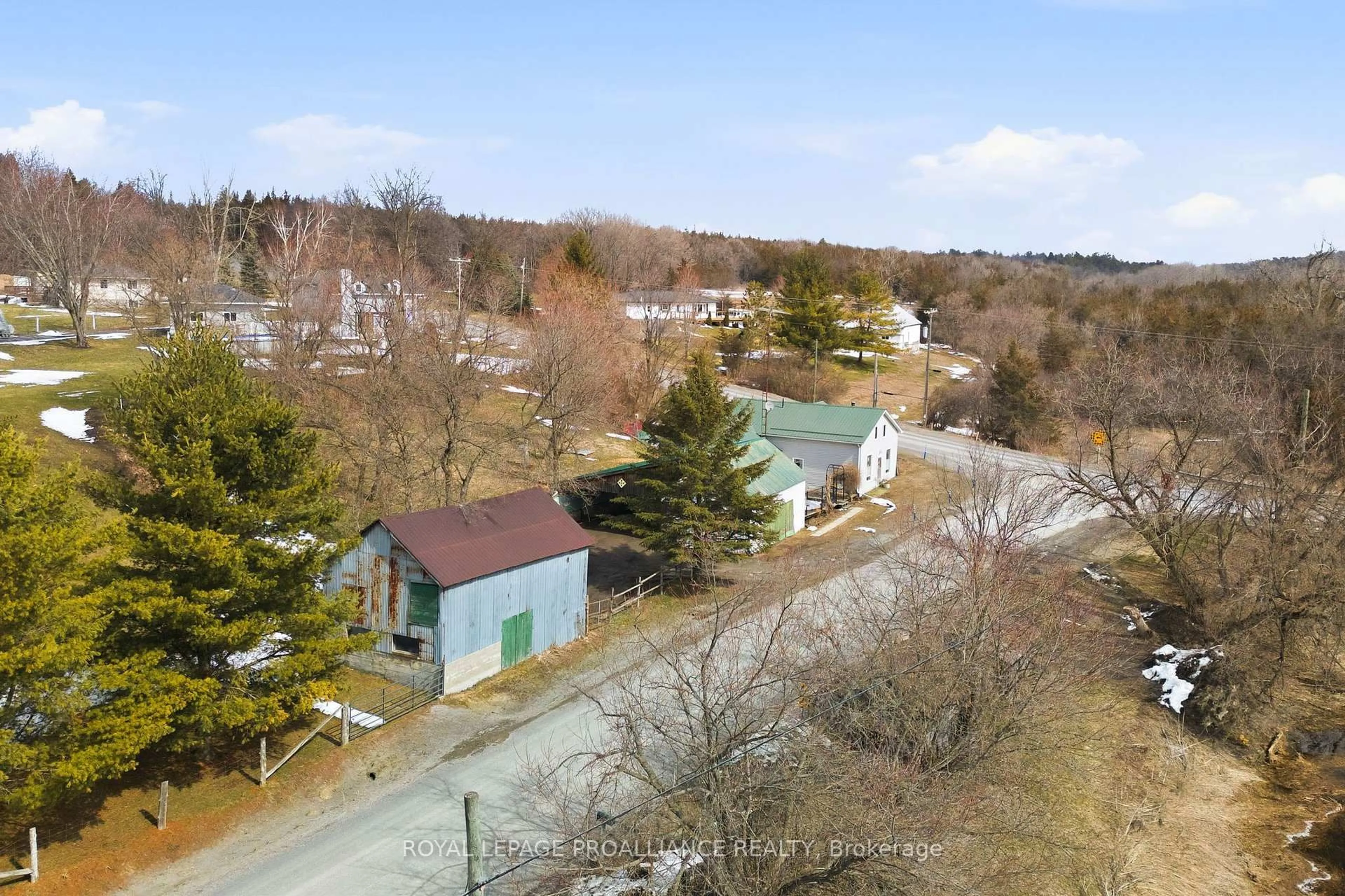A pic from outside/outdoor area/front of a property/back of a property/a pic from drone, unknown for 2227 DESERONTO Rd, Shannonville Ontario K0K 2N0